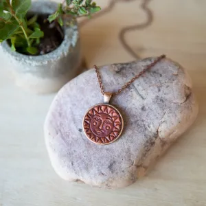 Sunshine Leather Pendant Necklace
