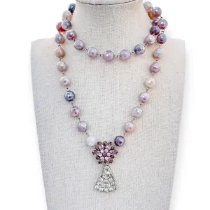 Sunstone Sunset Beaded Bauble Necklace