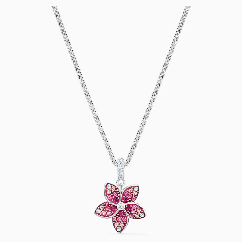 Swarovski Tropical Flower Pendant Pink
