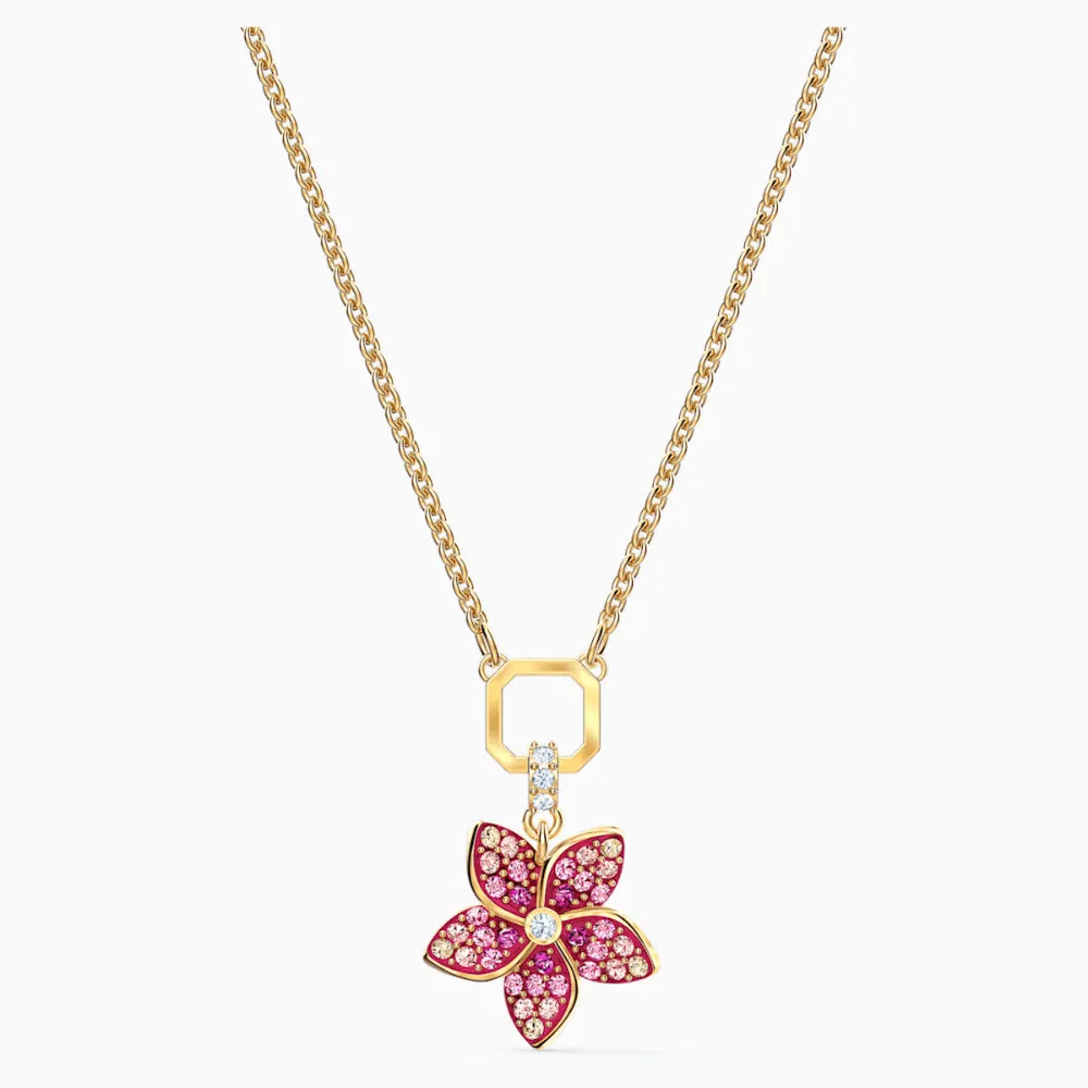 Swarovski Tropical Flower Pendant Pink