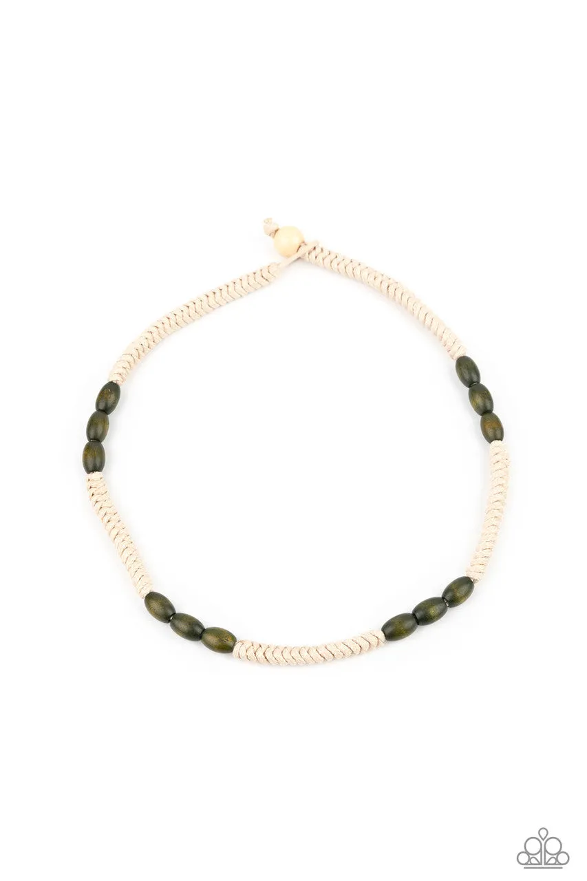 Tahiti Tide Green Paparazzi Necklace