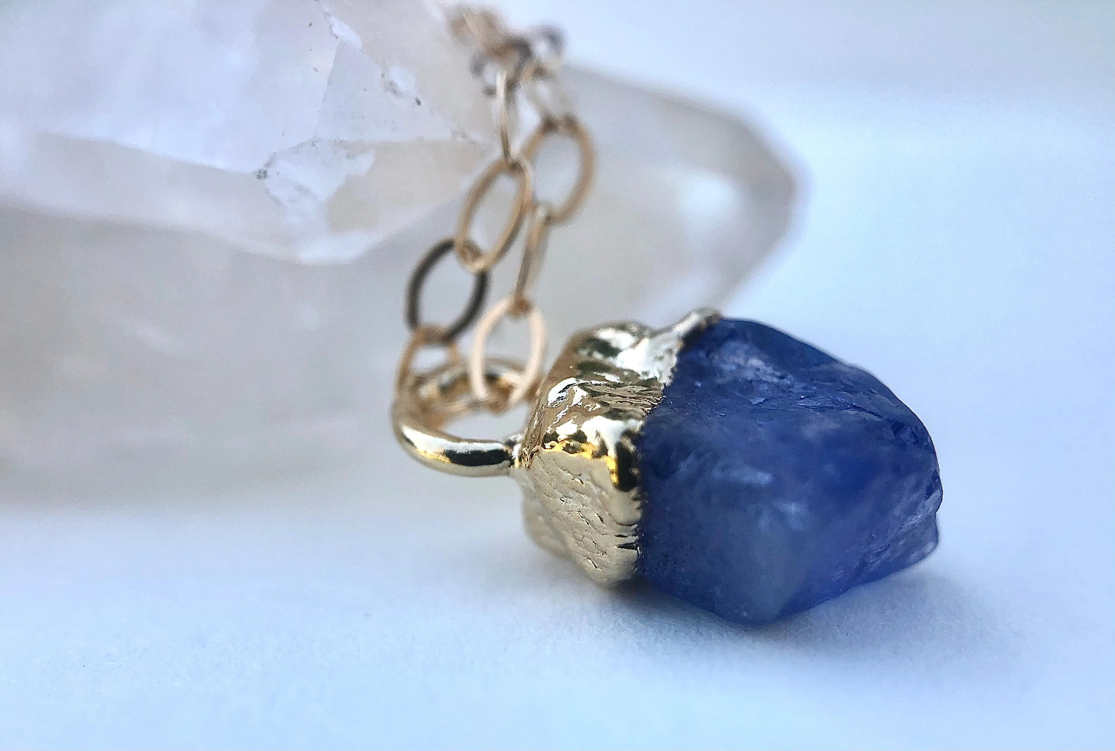 Tanzanite Drop Necklace