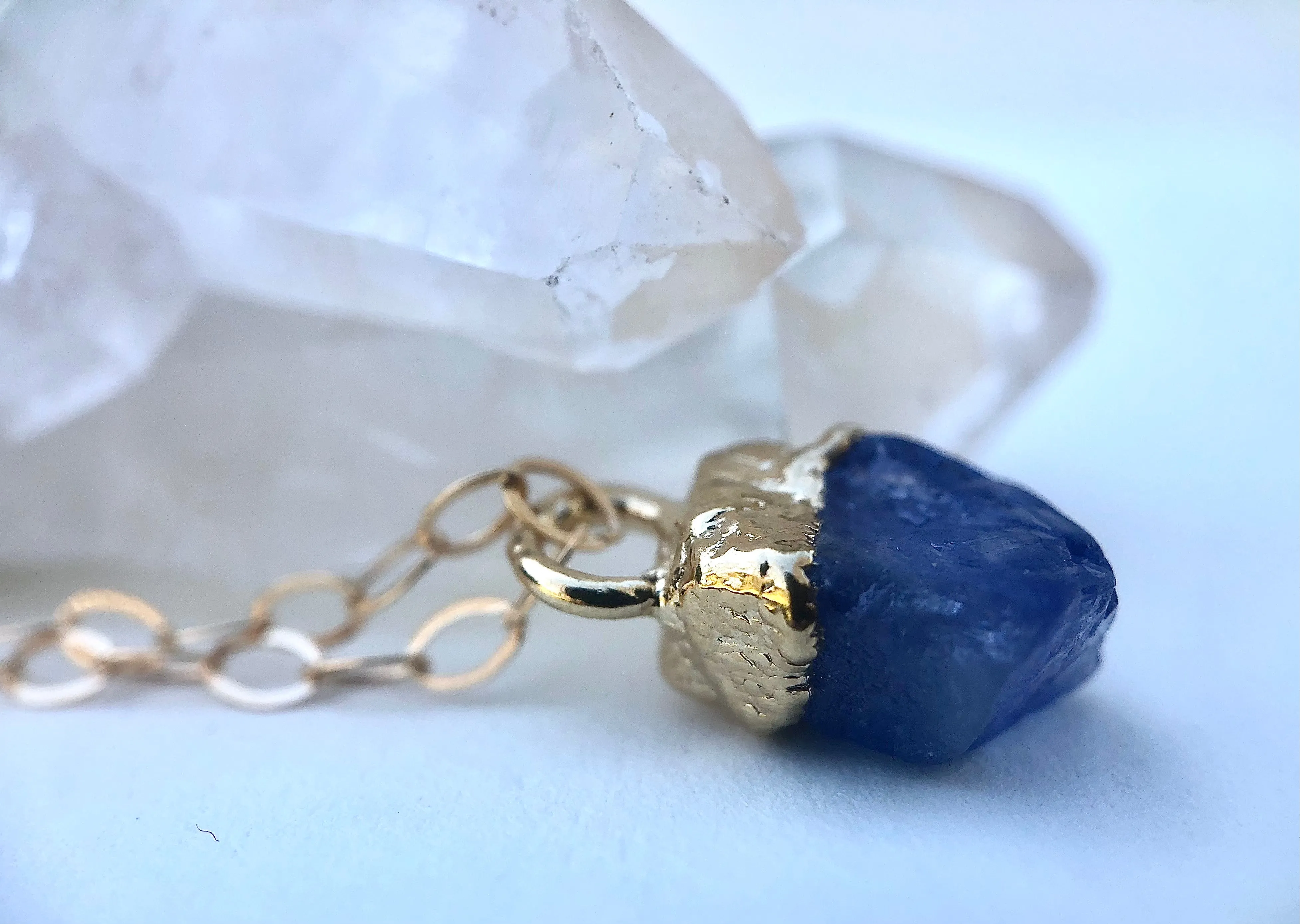 Tanzanite Drop Necklace