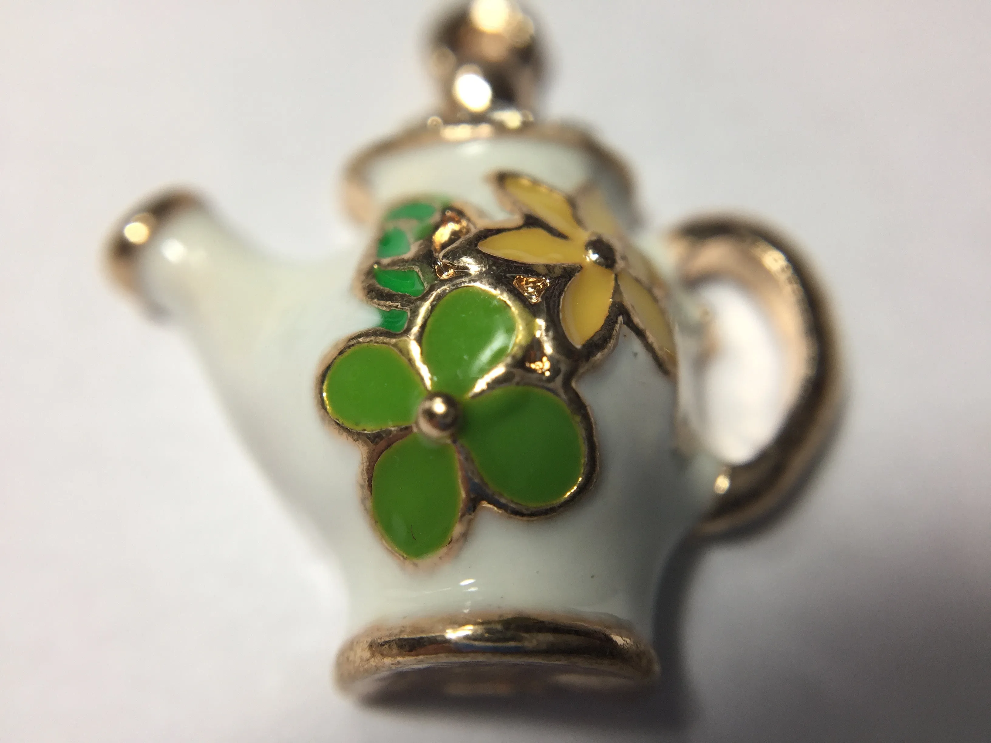 TEA TIME- 1 PIECE- ENAMEL CUTE TEAPOT CHARM