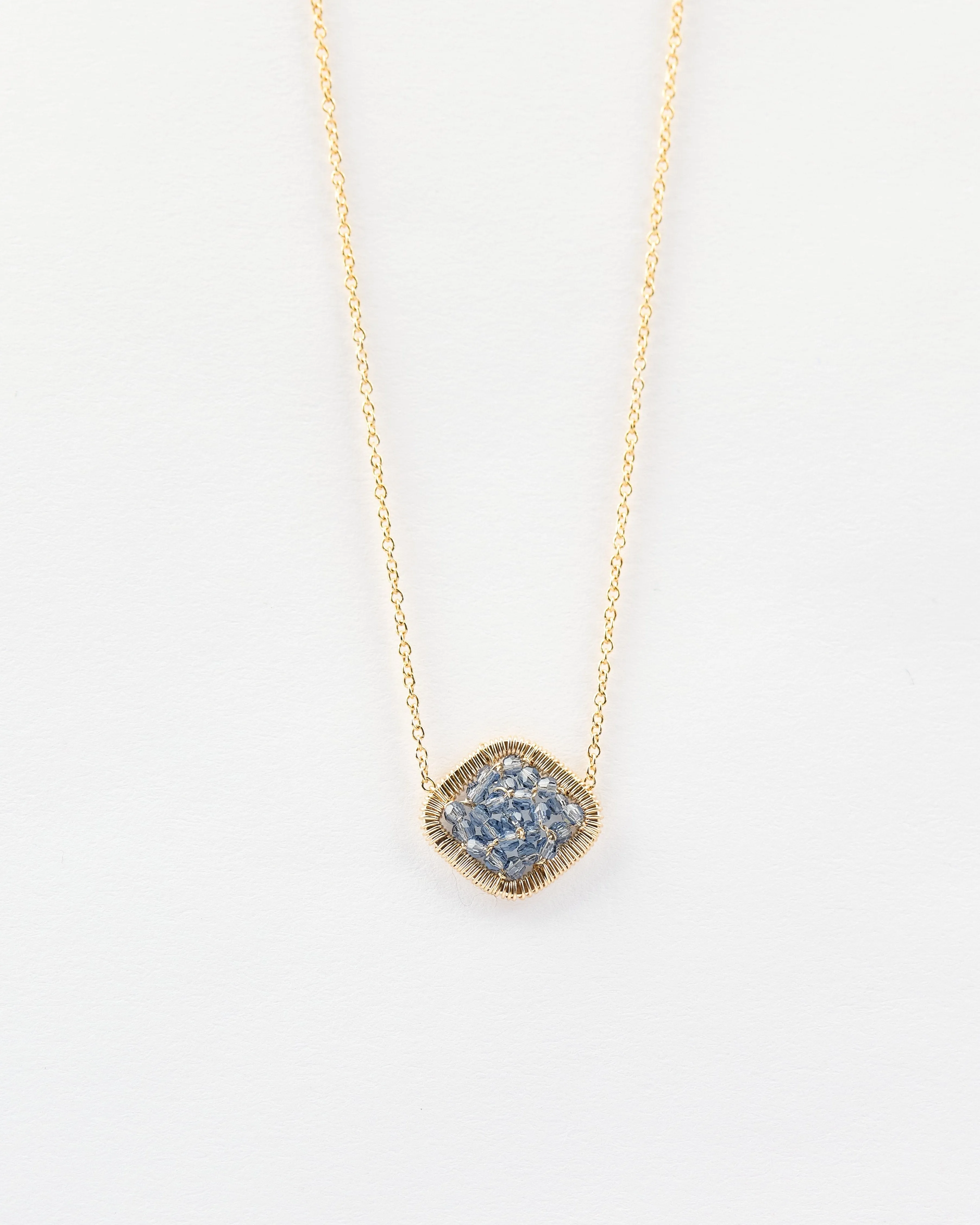 Tear Crystal Beaded Pendant