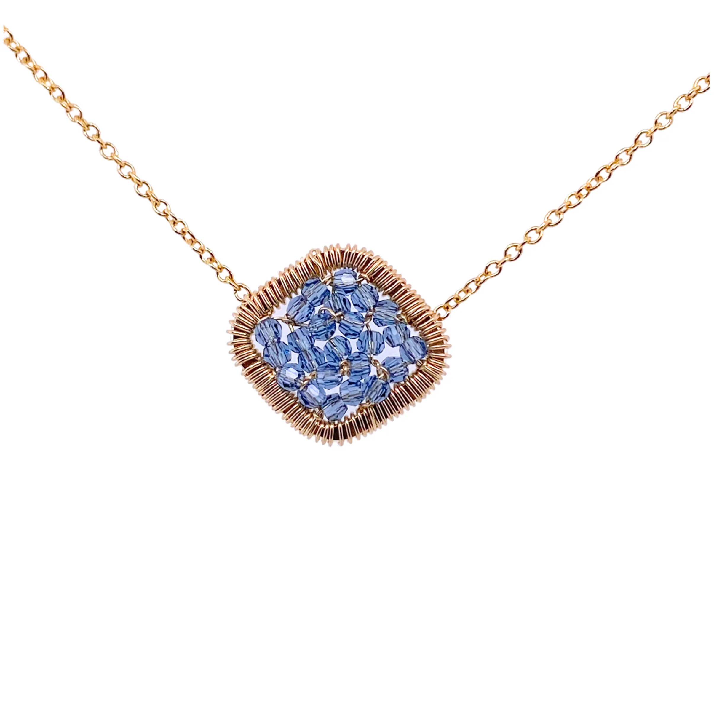 Tear Crystal Beaded Pendant