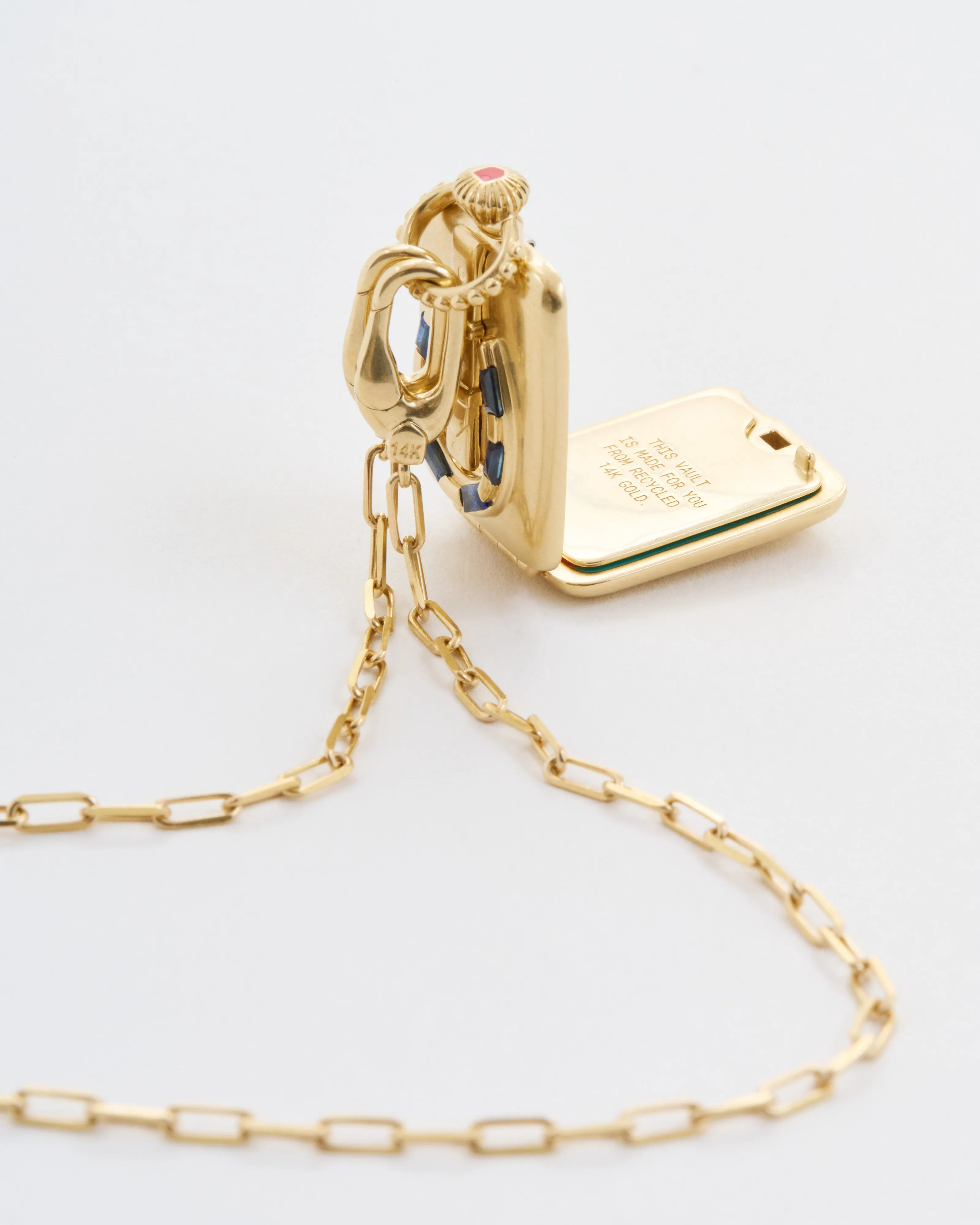 the ace vault w/ 14k paperclip chain