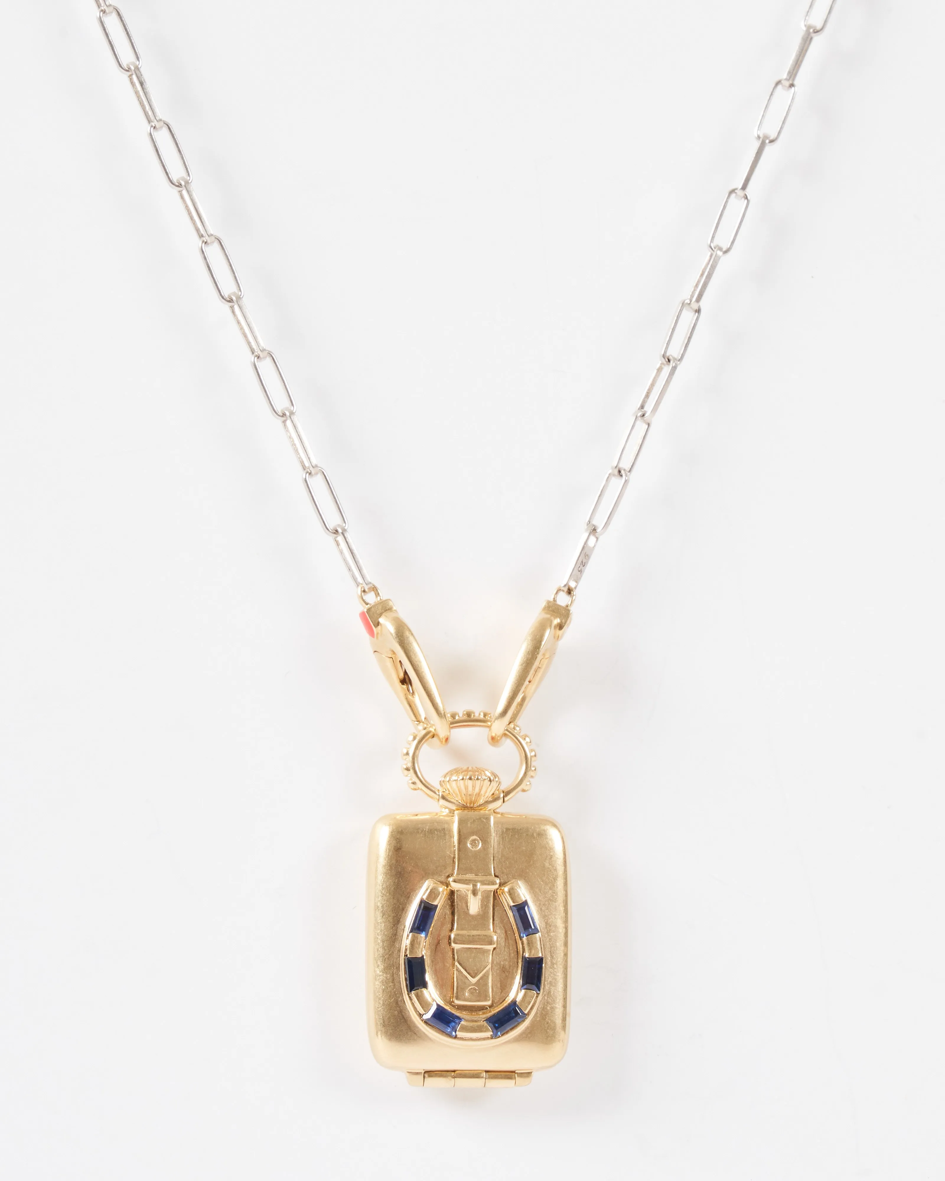 the ace vault w/ silver paperclip chain