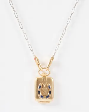 the ace vault w/ silver paperclip chain