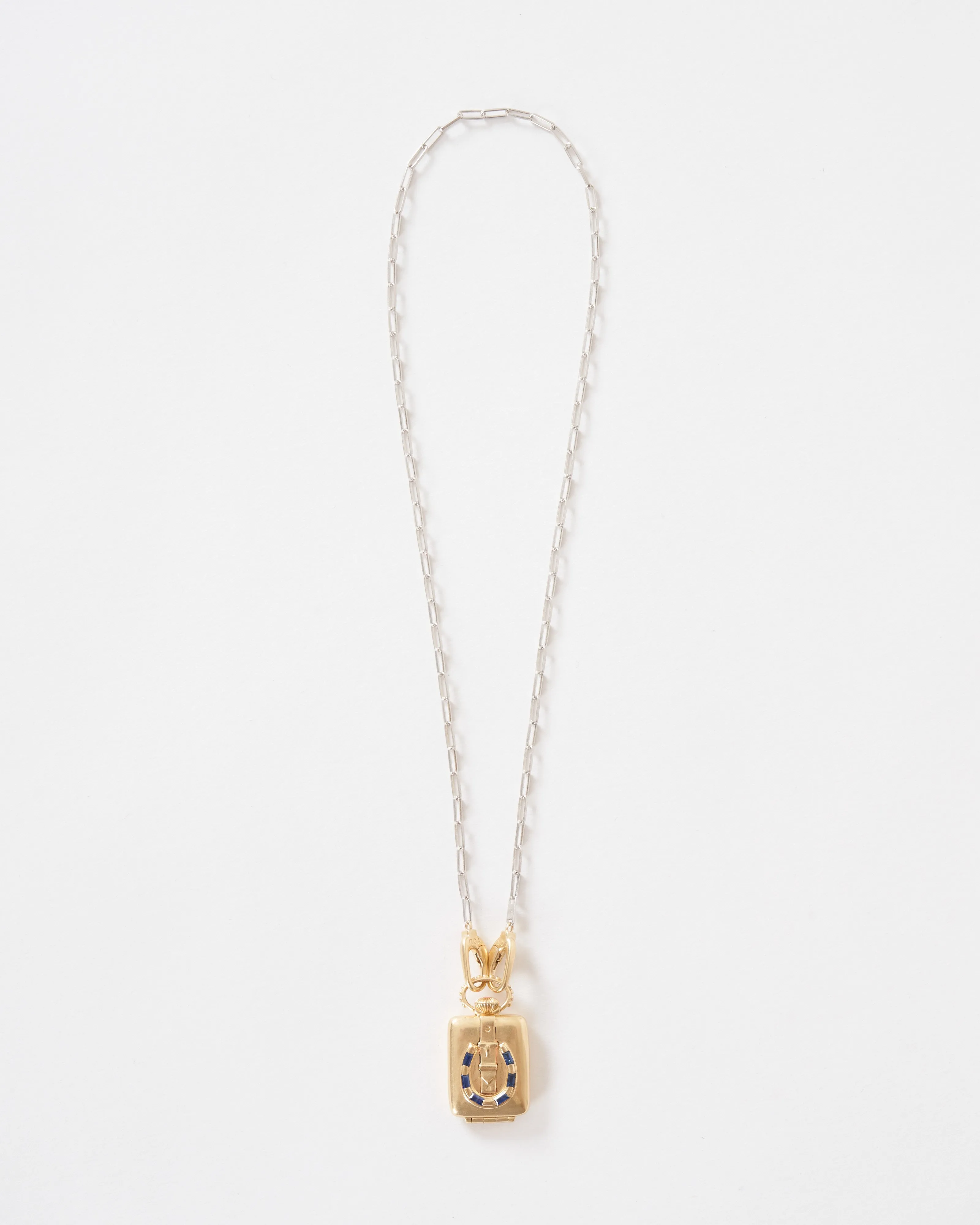 the ace vault w/ silver paperclip chain
