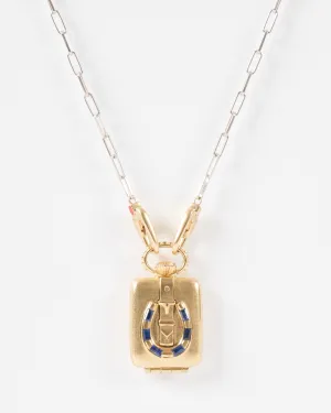 the ace vault w/ silver paperclip chain