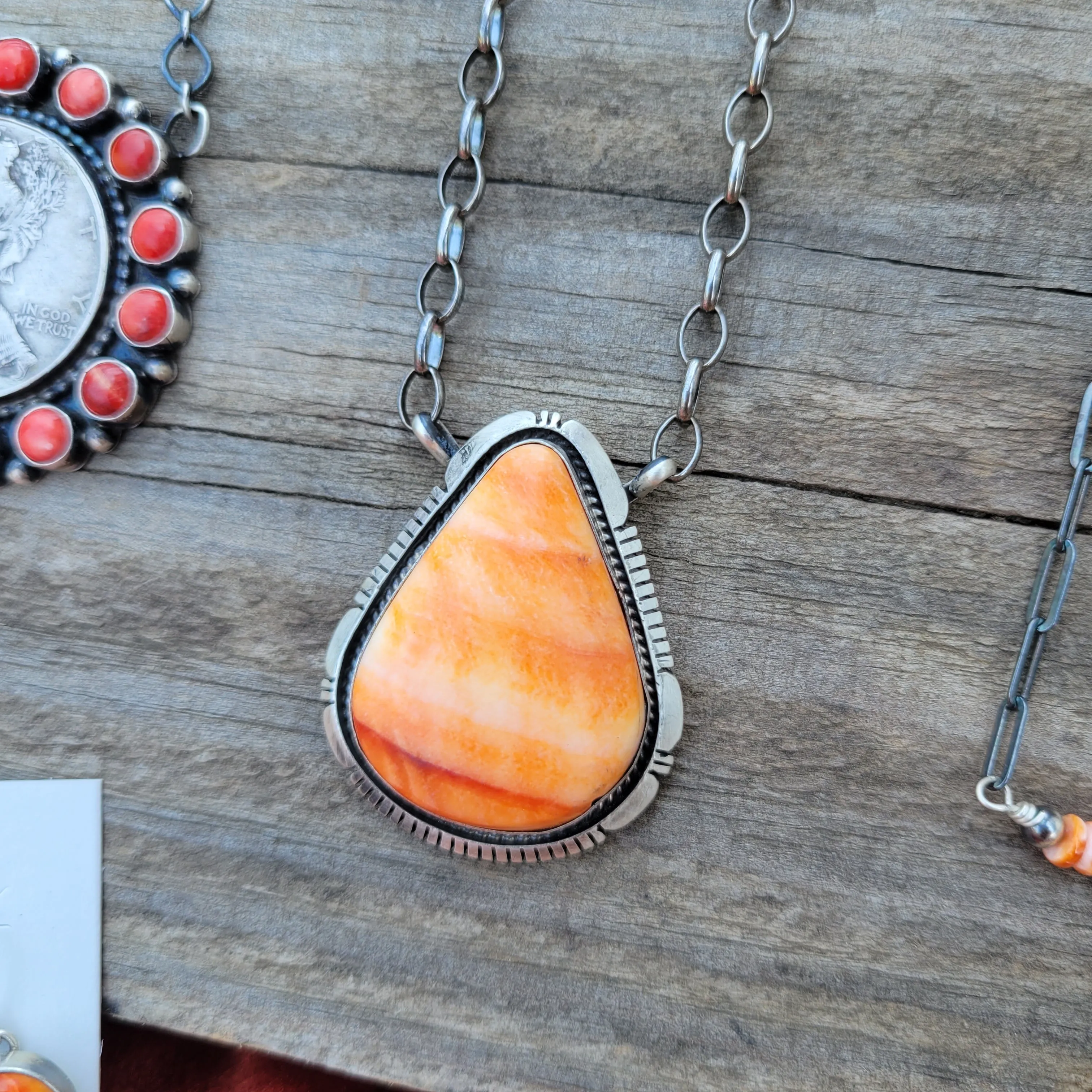 The Beatrice Tear Necklace #1 - Spiny Oyster