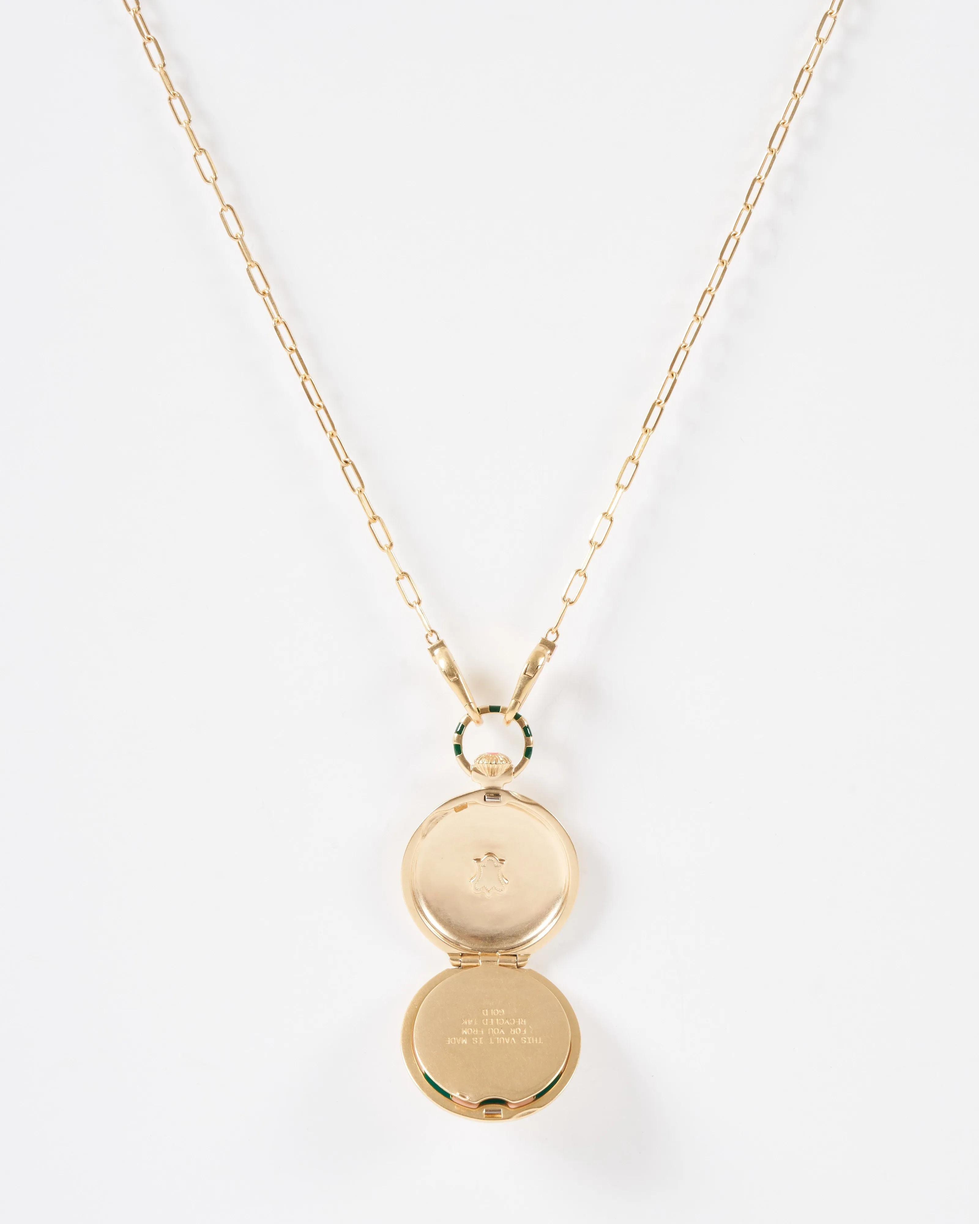 the endeavor vault w/ 14k paperclip chain
