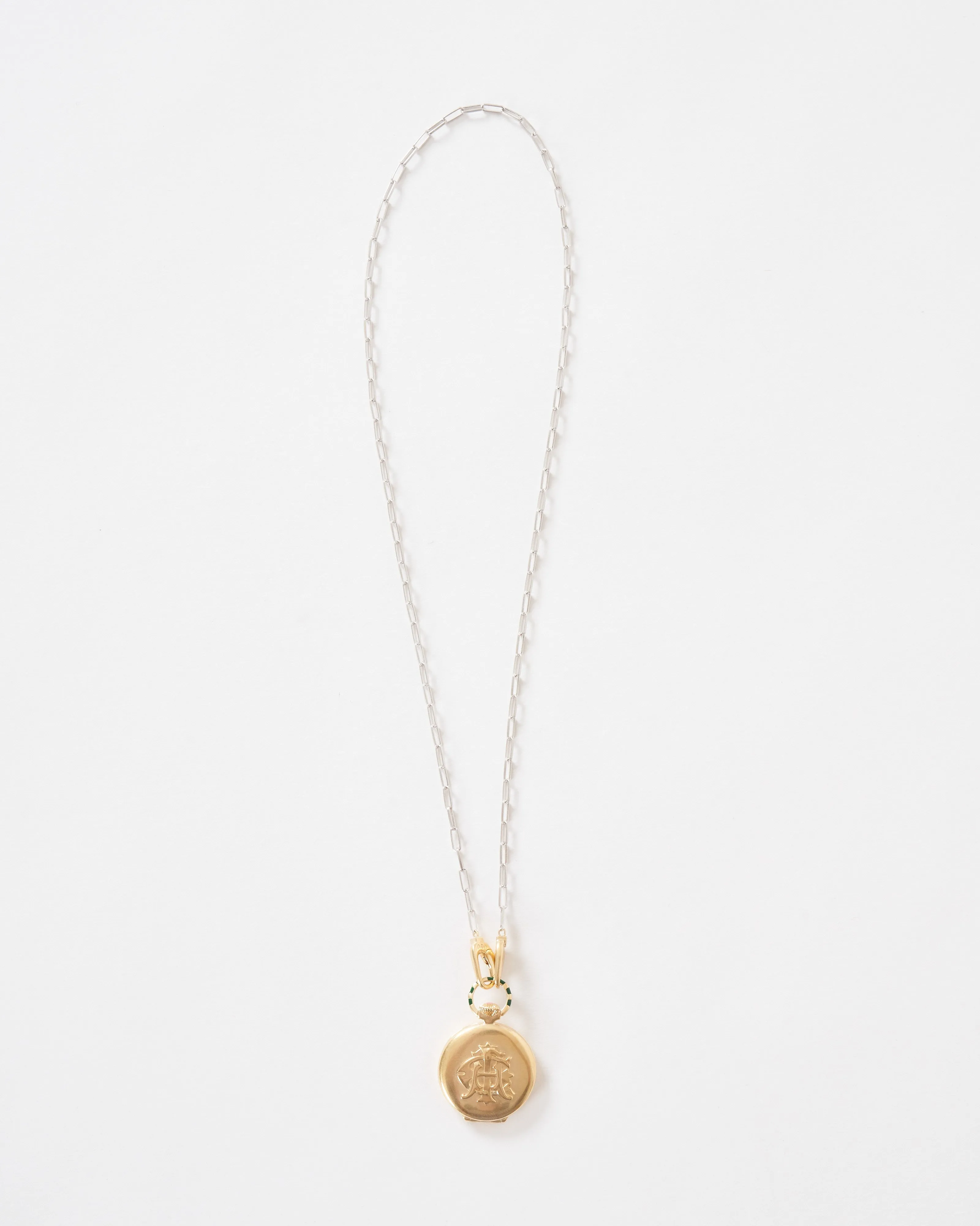 the endeavor vault w/ silver paperclip chain