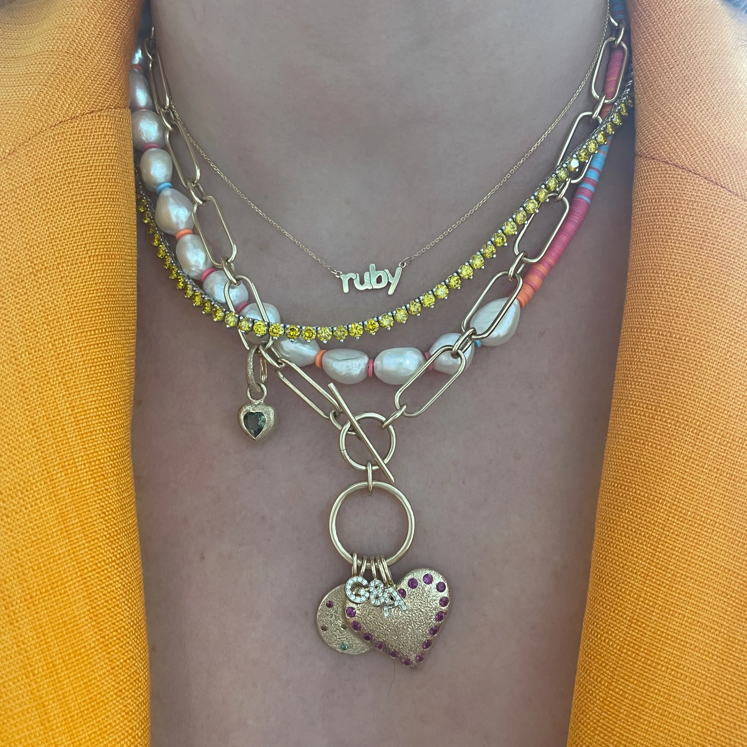 The Frances Coral Reef Beaded Collar Necklace