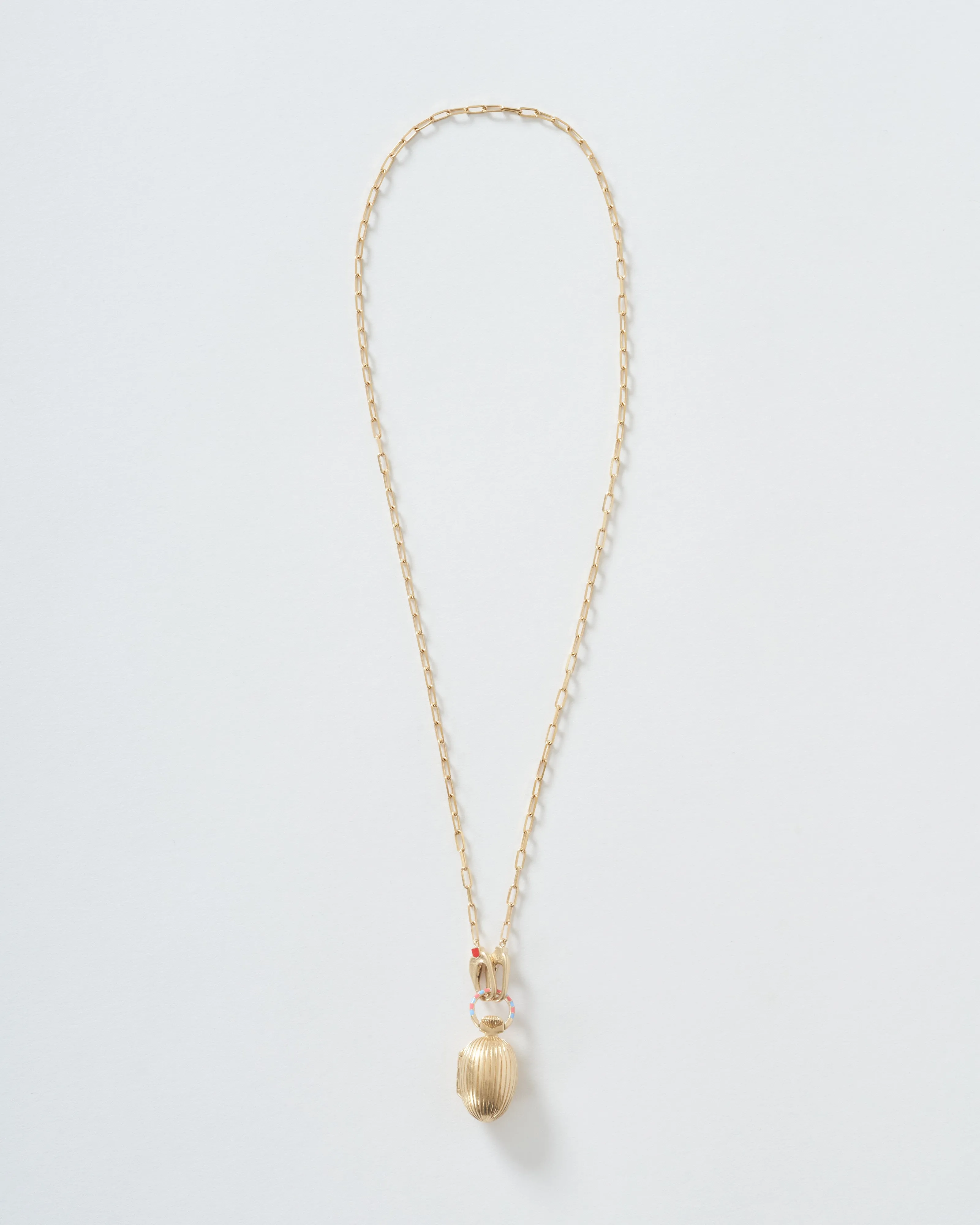 the good vault w/ 14k paperclip chain