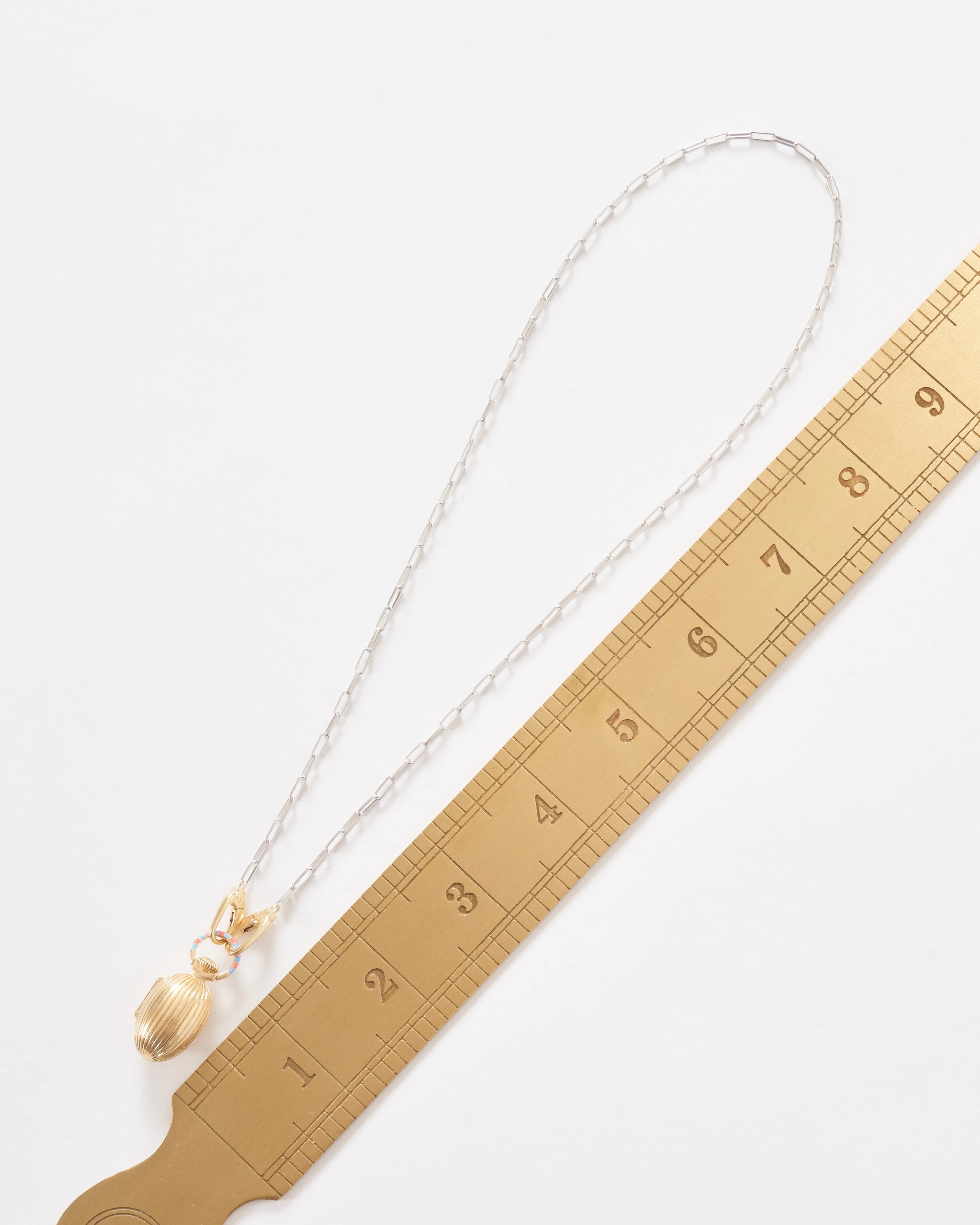 the good vault w/ silver paperclip chain