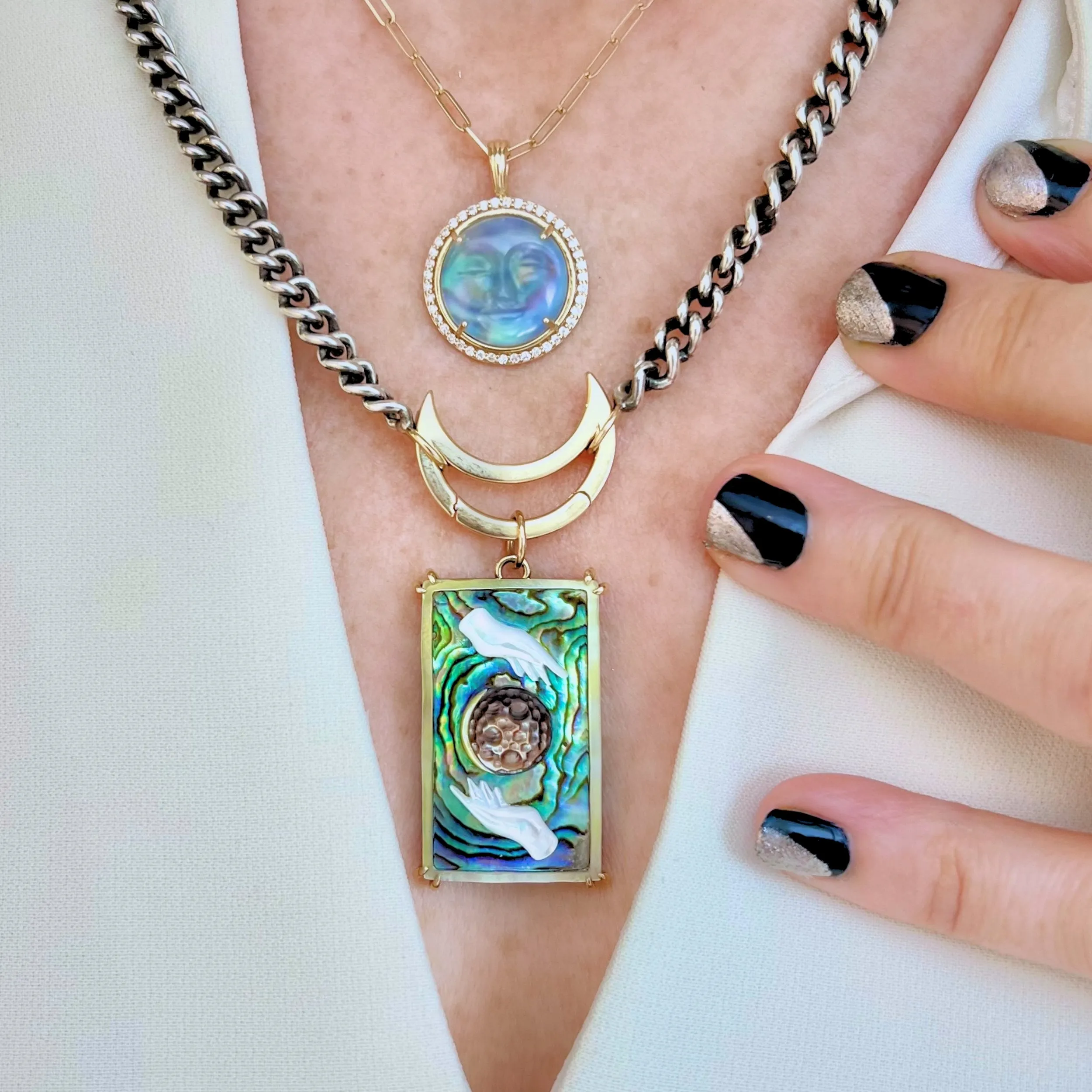 The Moon Tarot Charm