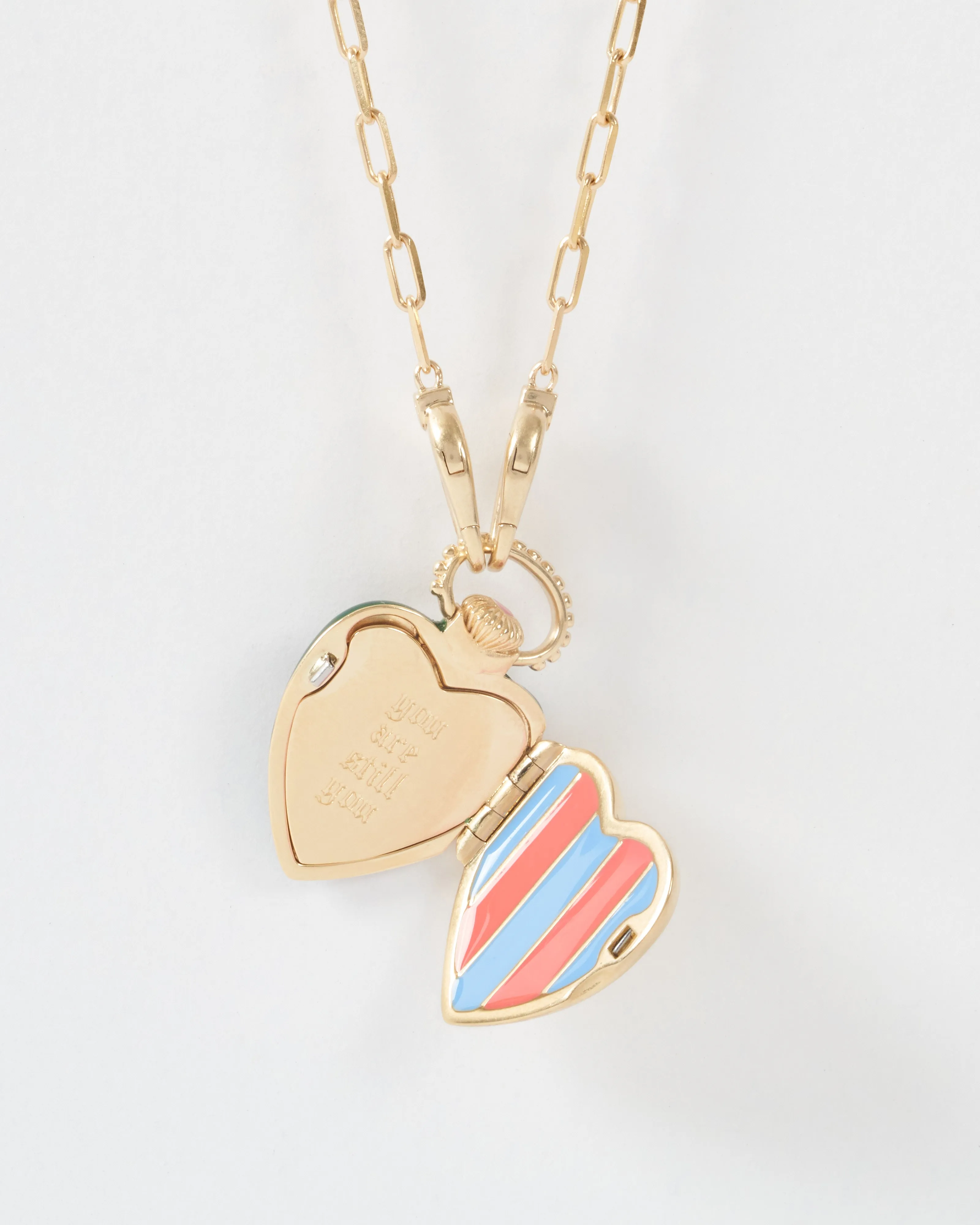 the you vault w/ 14k paperclip chain