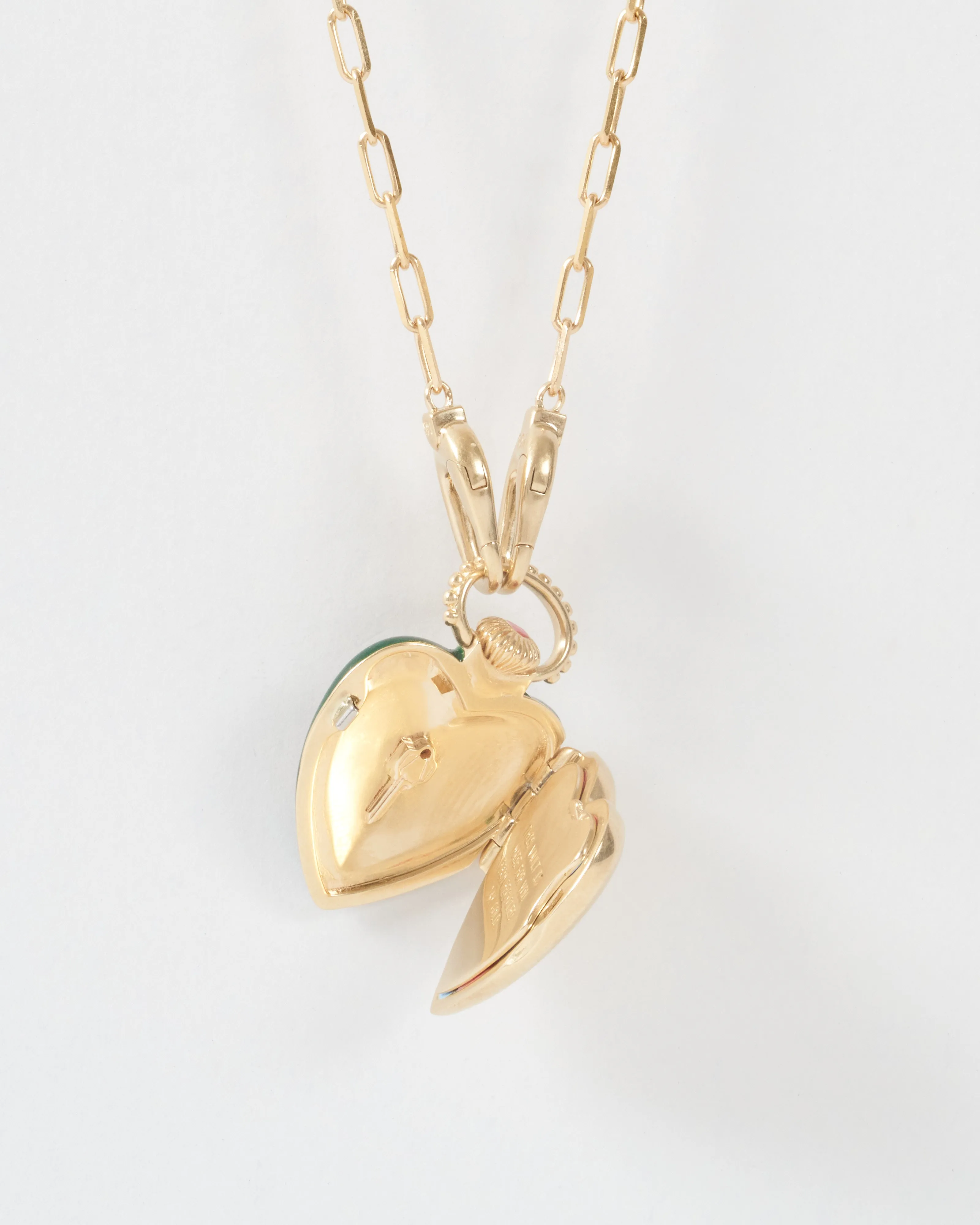 the you vault w/ 14k paperclip chain