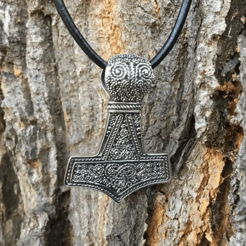 Thor Hammer Mammen Style Viking 925 Sterling silver Pendant
