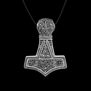 Thor Hammer Mammen Style Viking 925 Sterling silver Pendant
