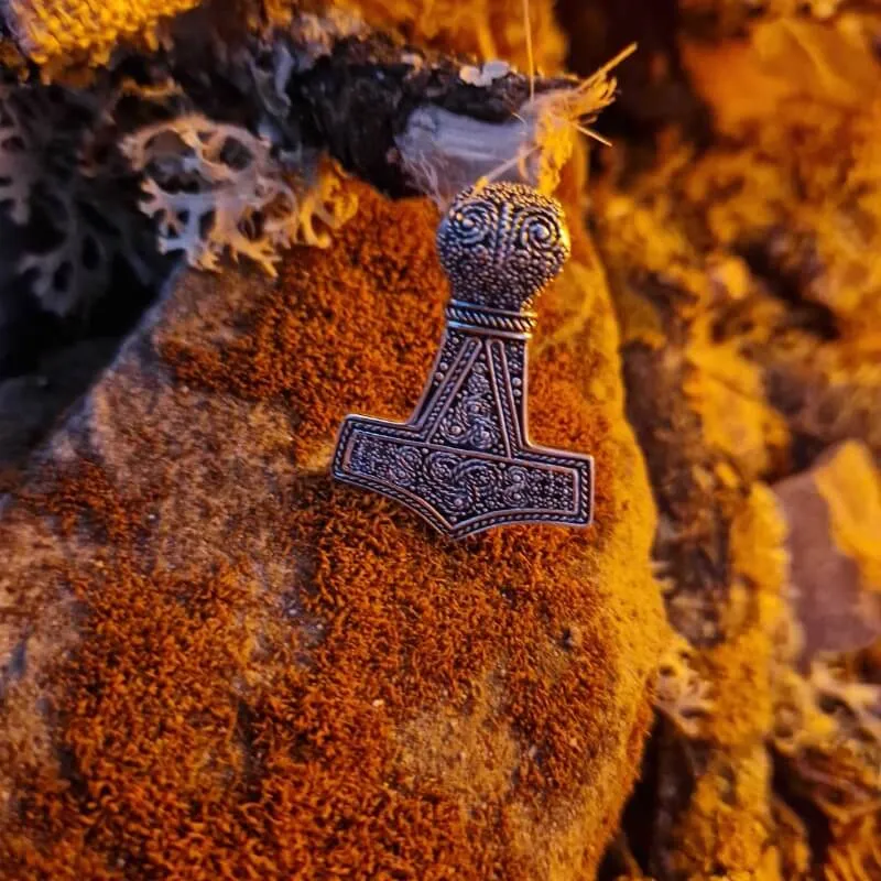 Thor Hammer Mammen Style Viking 925 Sterling silver Pendant