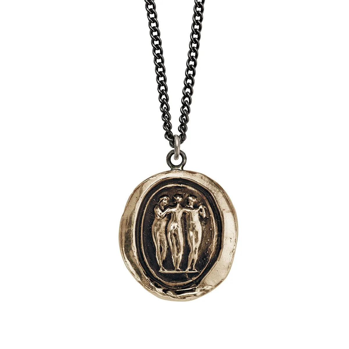 Three Graces Necklace: Bronze