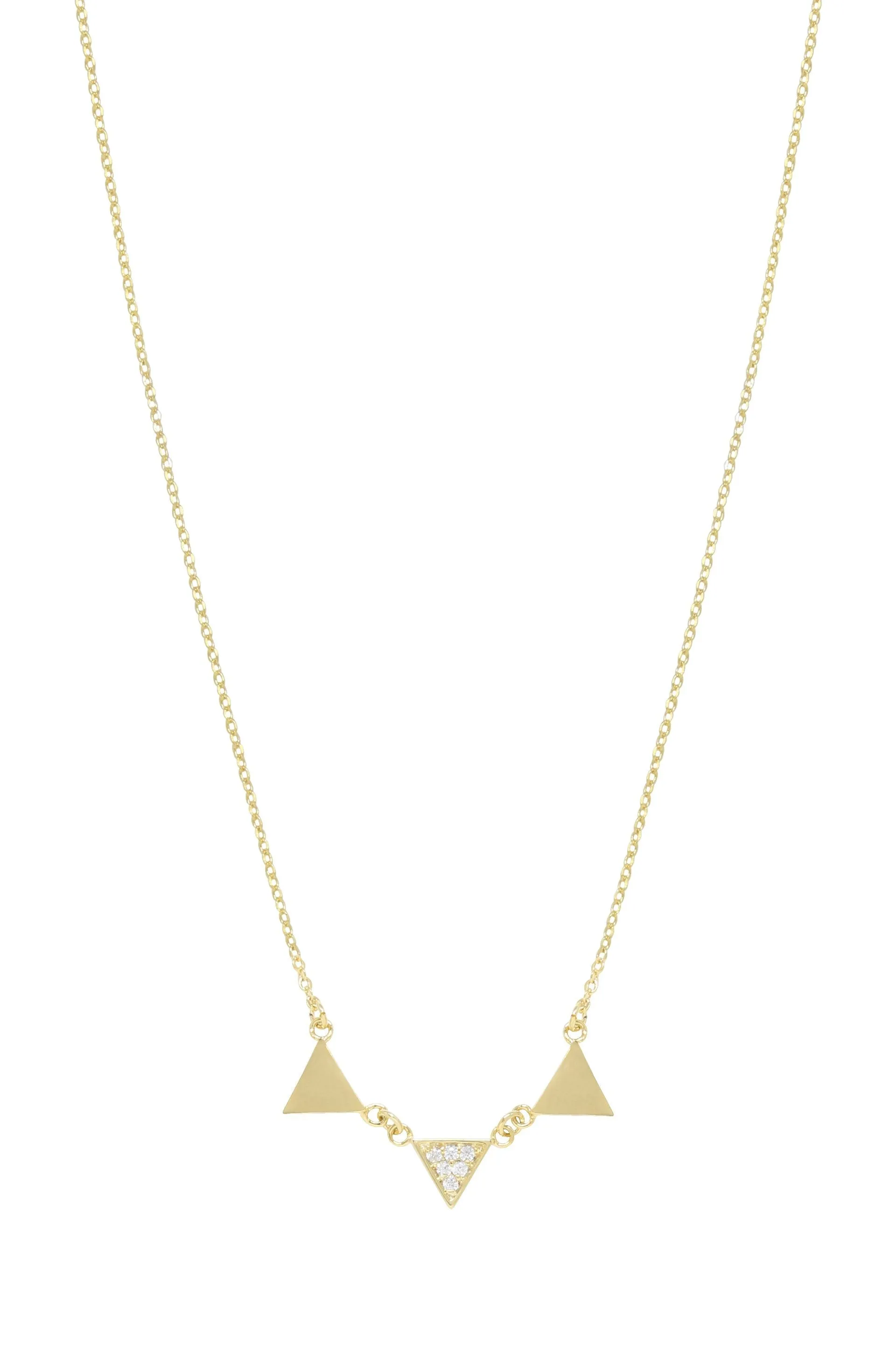 Three Point Crystal Necklace