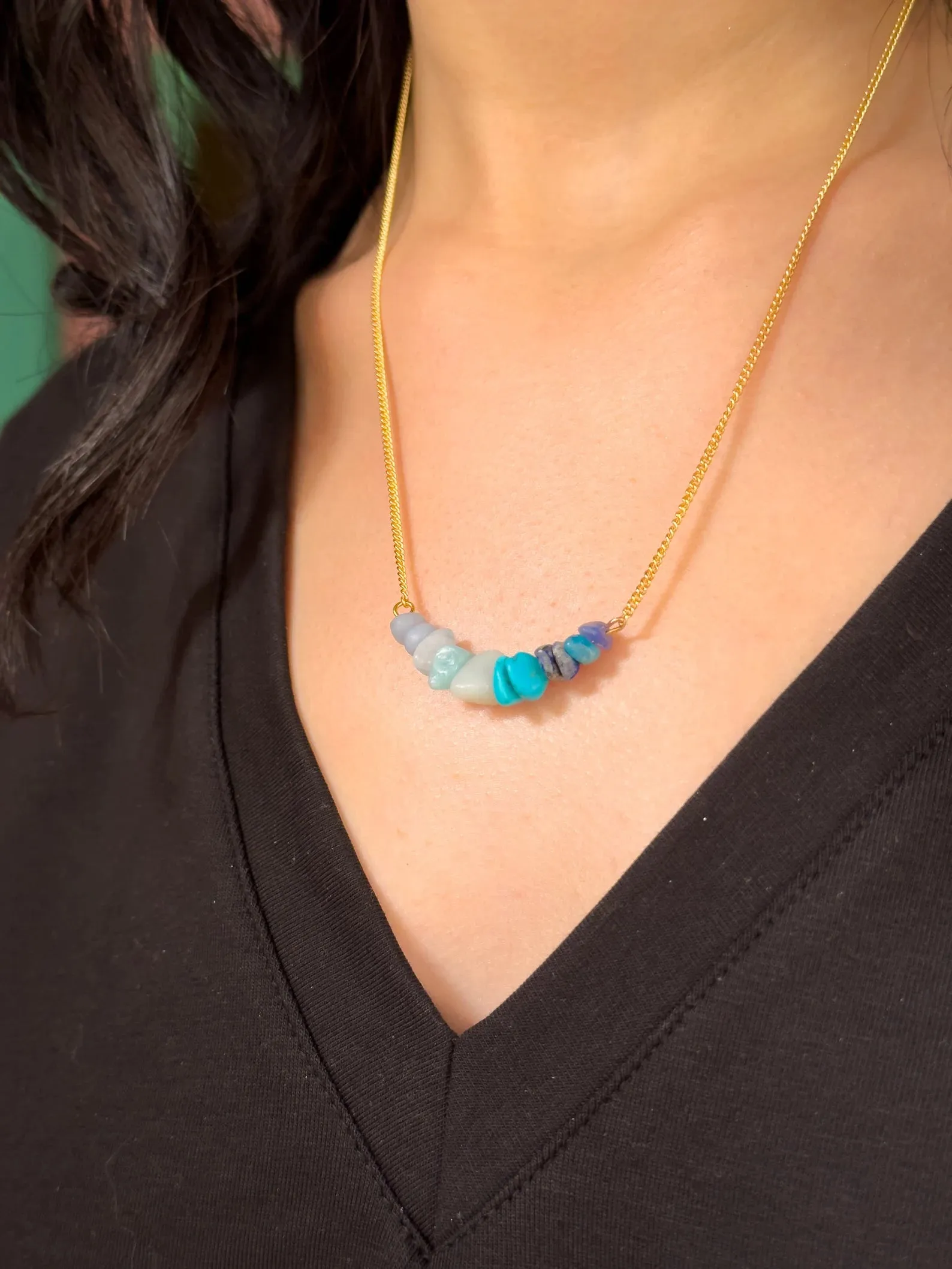 Throat Chakra Gemstone Necklace