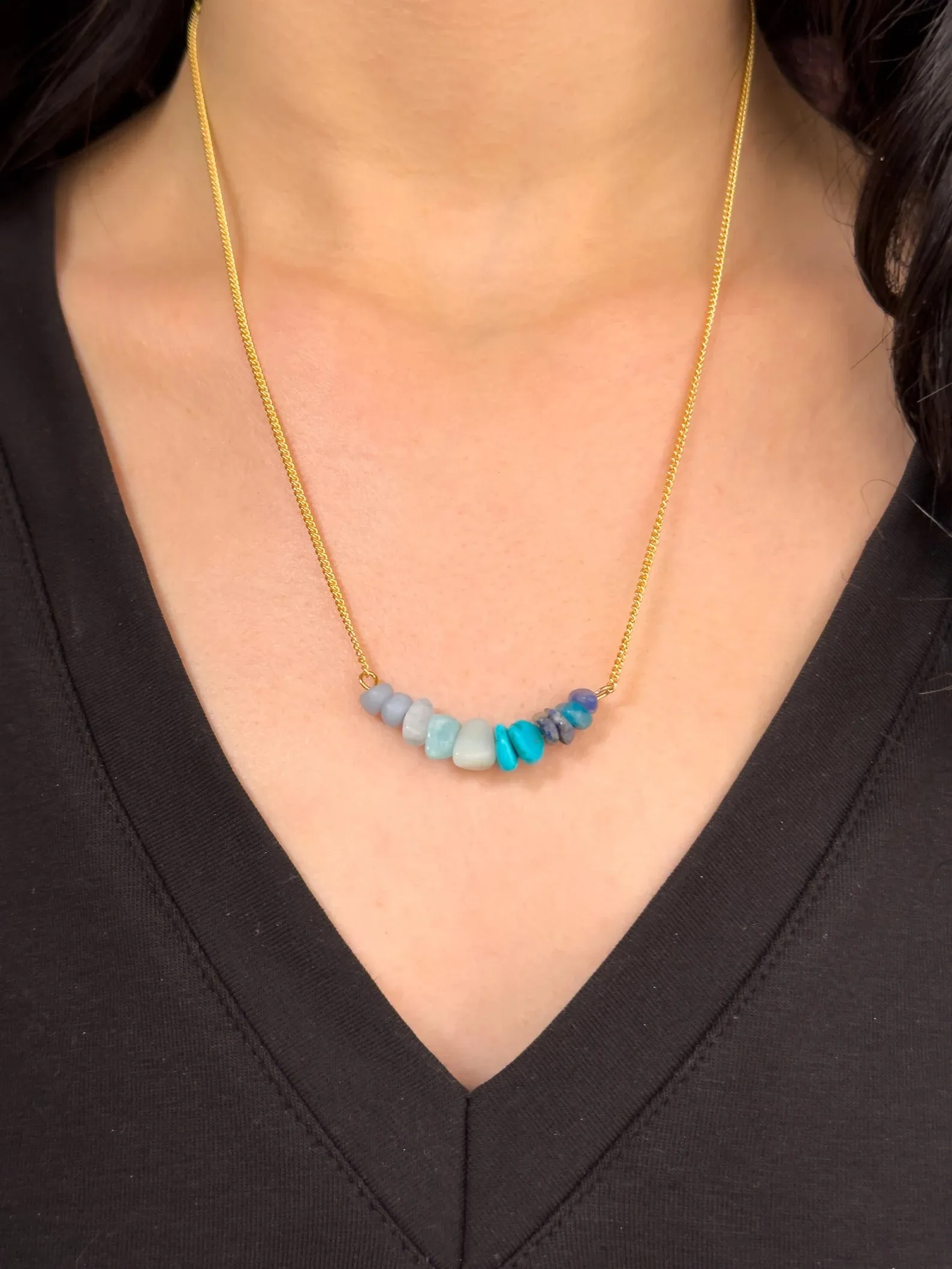 Throat Chakra Gemstone Necklace