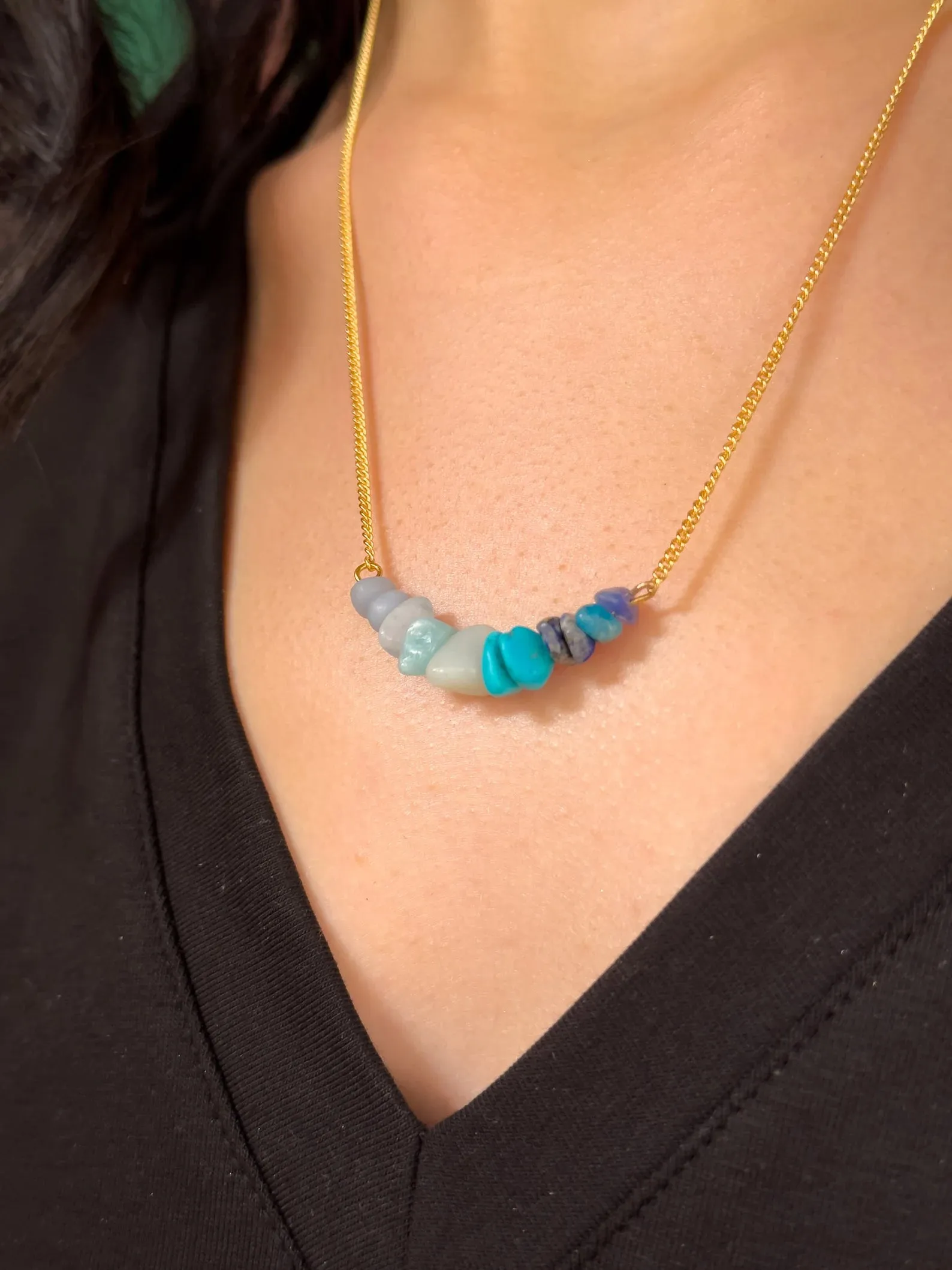 Throat Chakra Gemstone Necklace