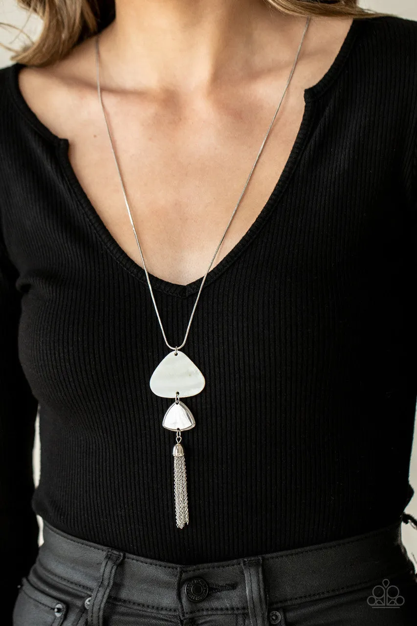 TIDE You Over White Paparazzi Necklace