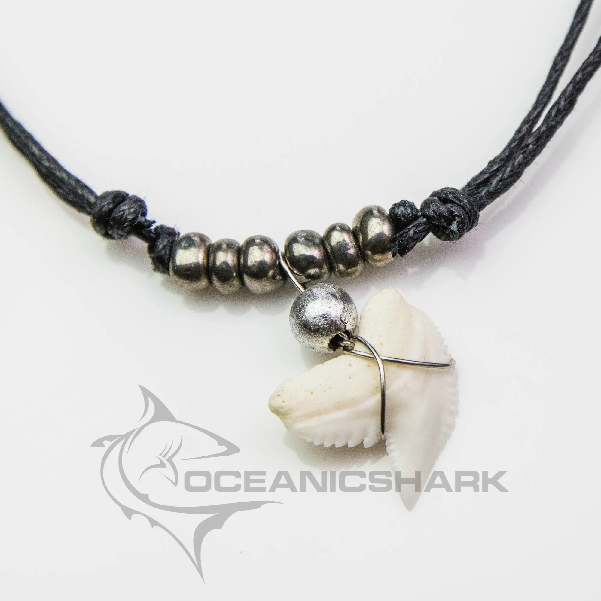 Tiger Shark Tooth Necklace Beads c92