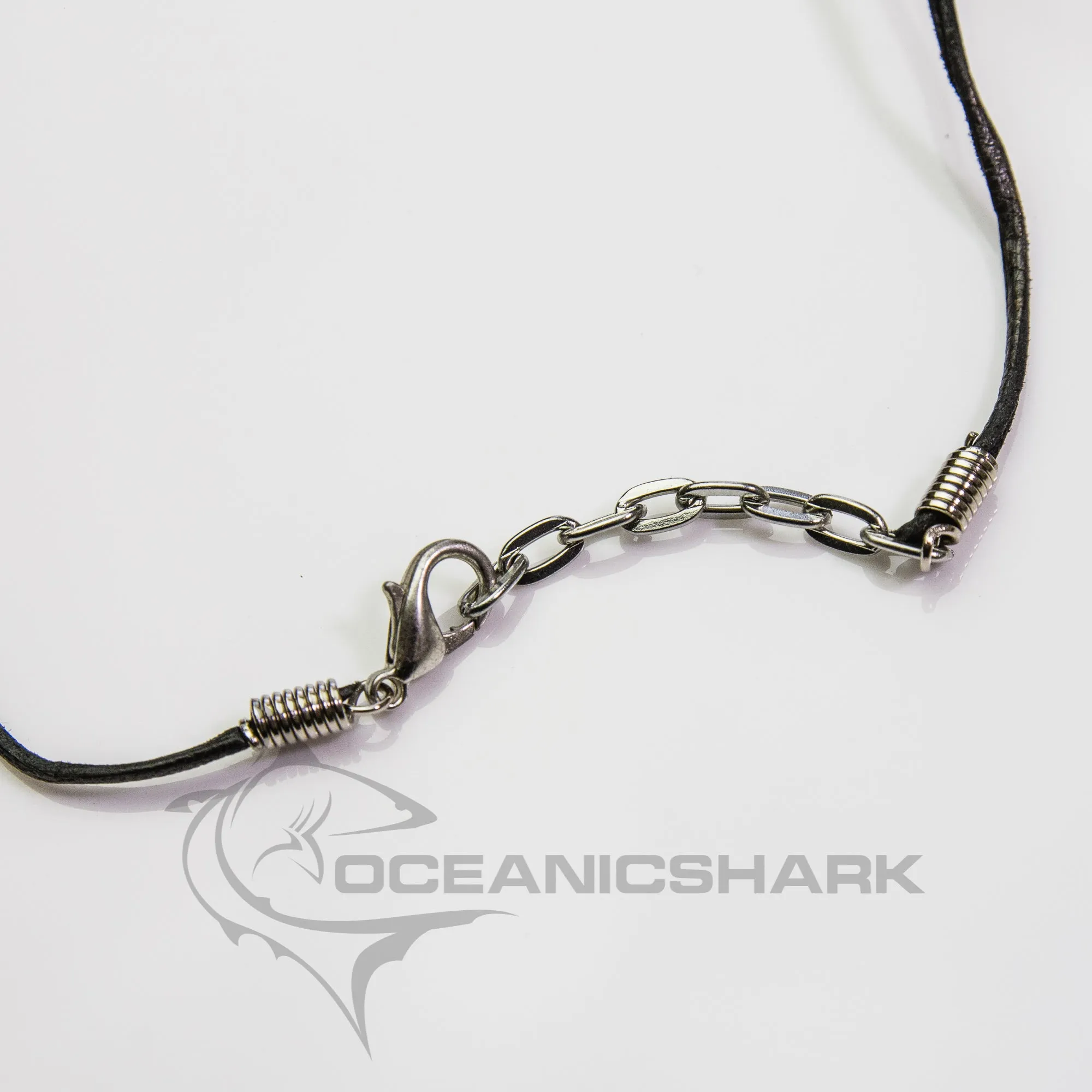 Tiger Shark Tooth On Leather Cord c185