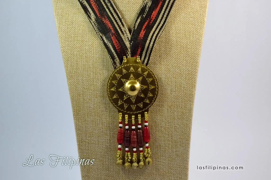 TRIBAL PENDANT NECKLACE - Tboli Fabric Design