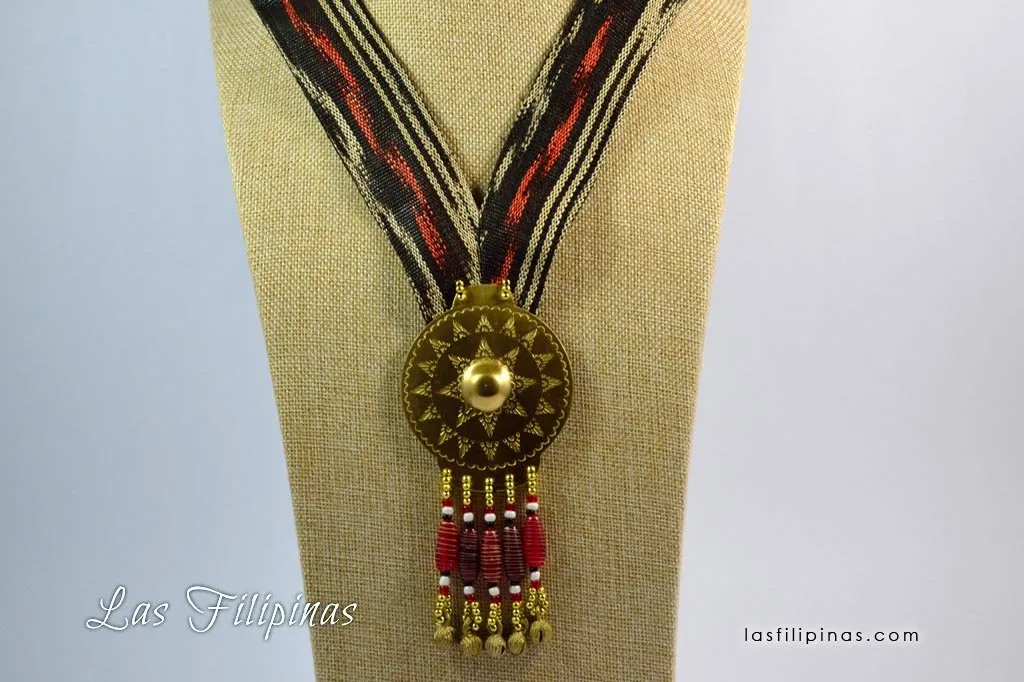 TRIBAL PENDANT NECKLACE - Tboli Fabric Design