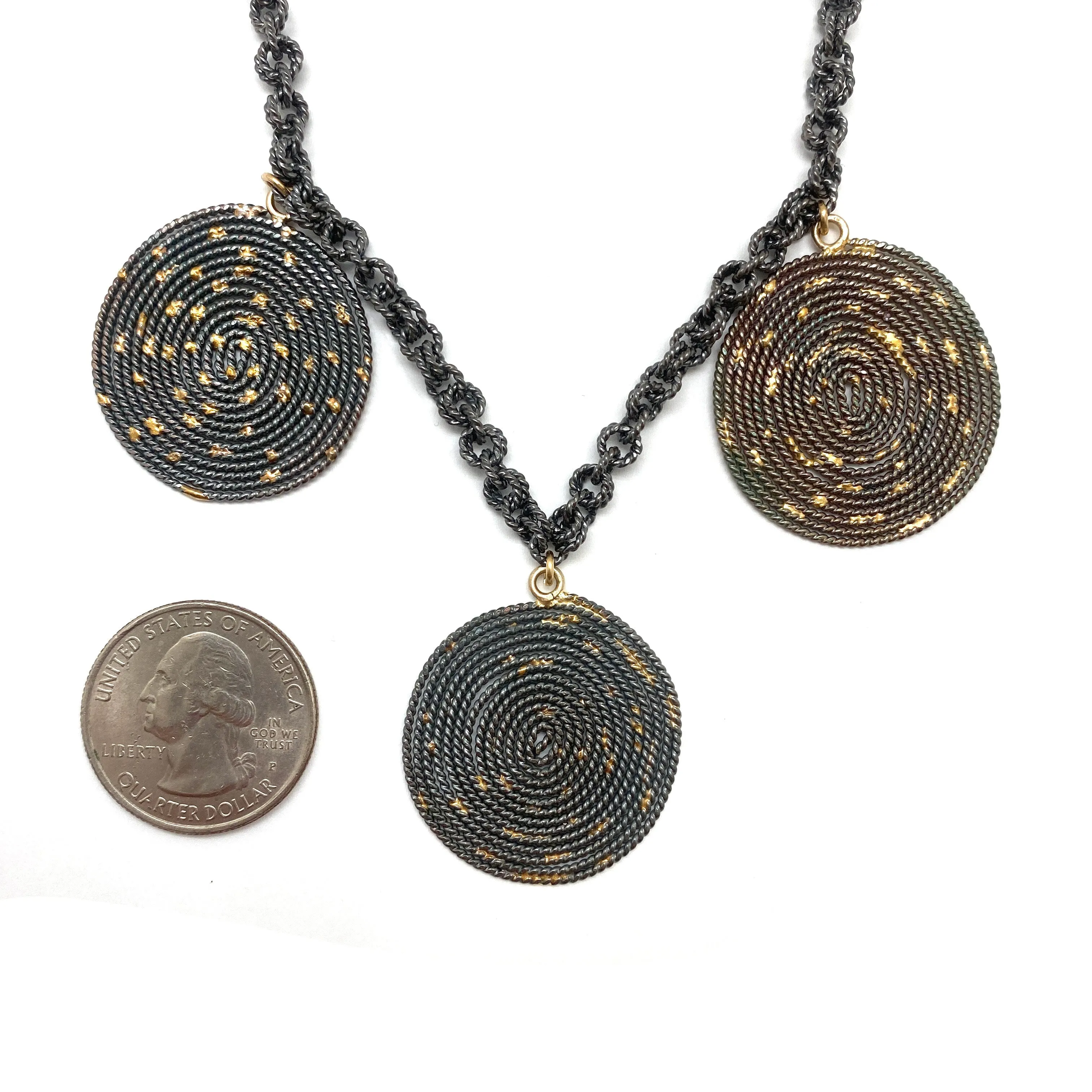 Triple Disc Necklace
