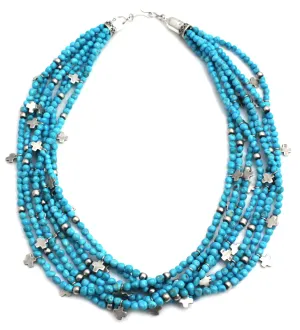 Turquoise 7 Strand Necklace