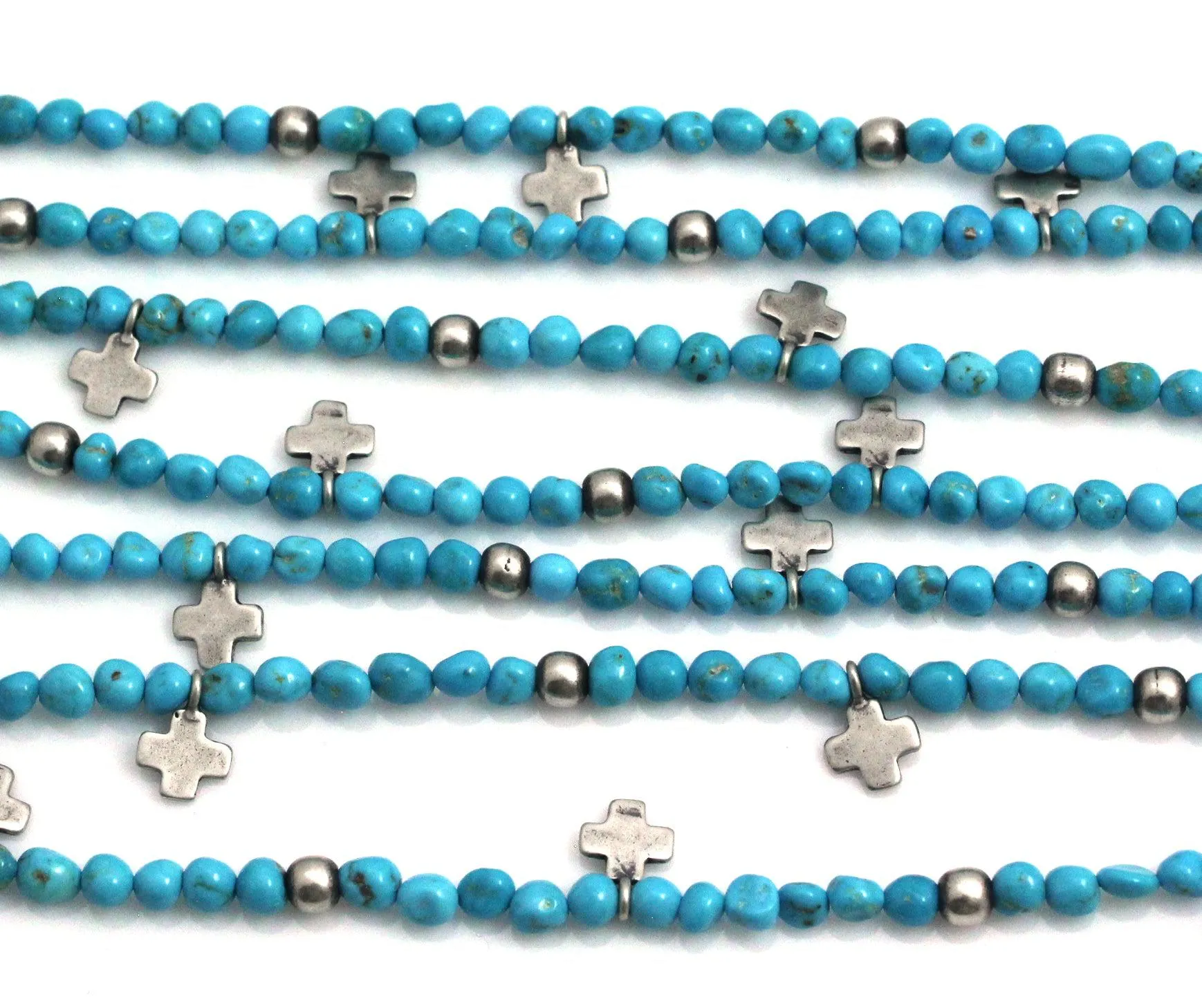 Turquoise 7 Strand Necklace