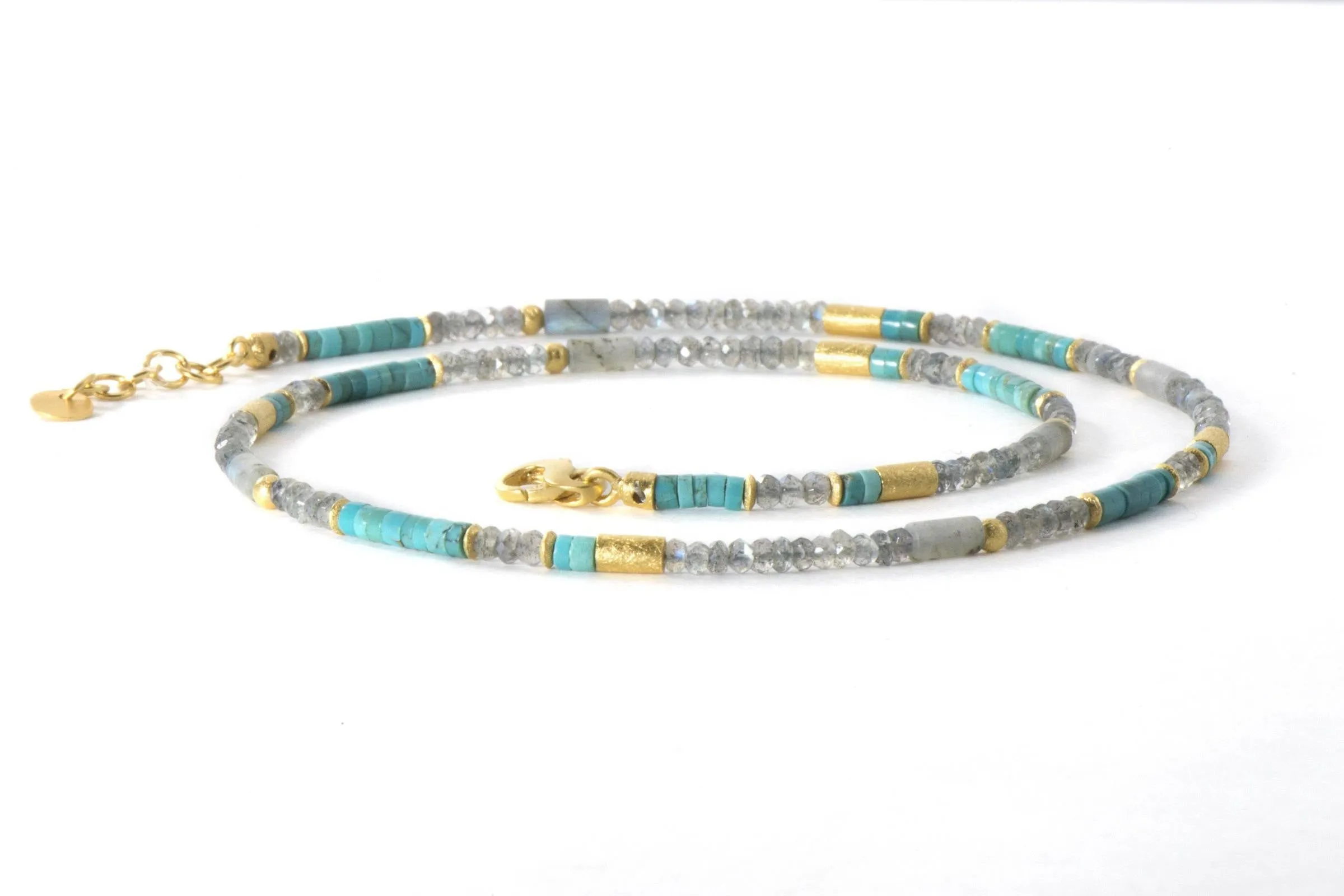 Turquoise and Labradorite Necklace