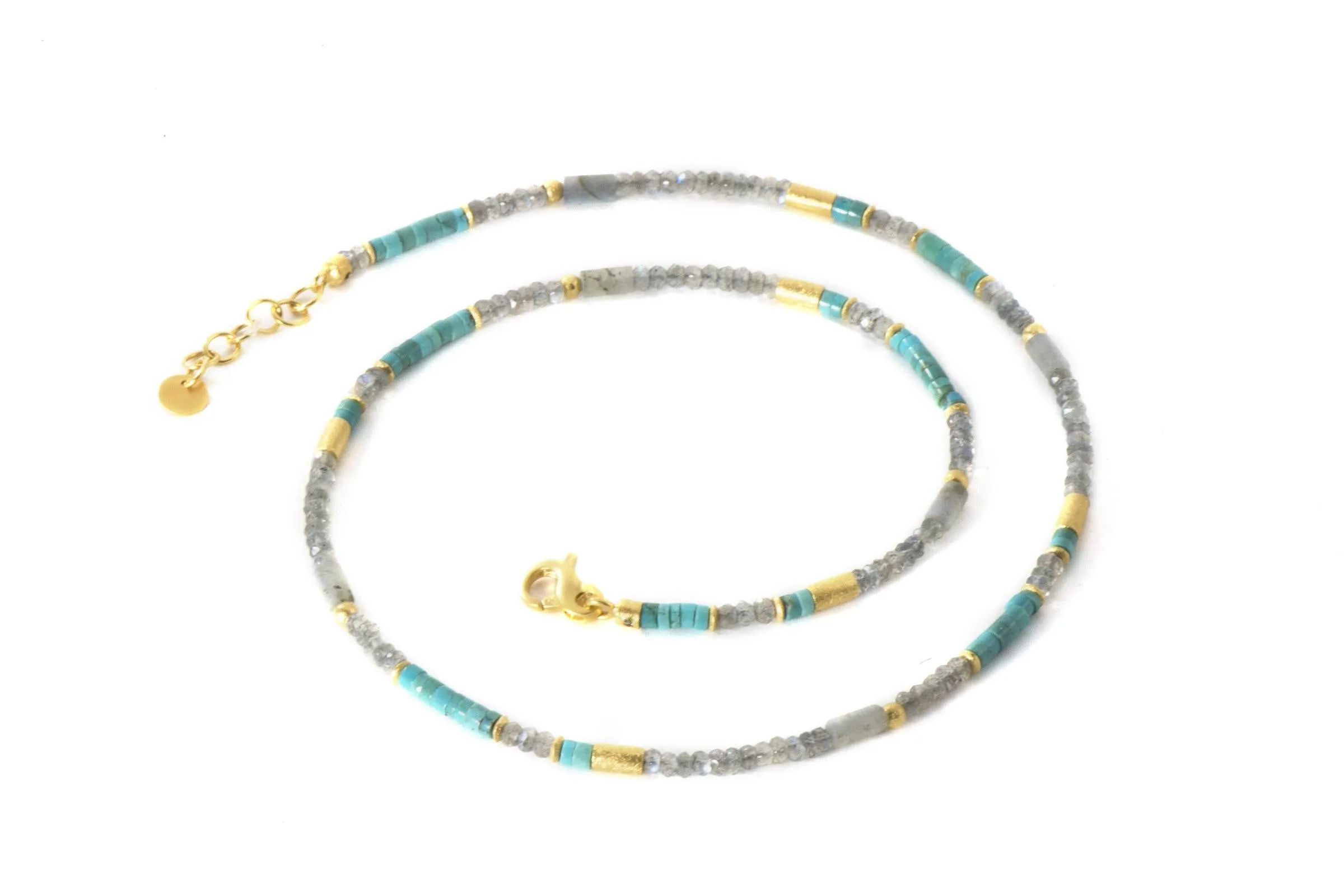Turquoise and Labradorite Necklace
