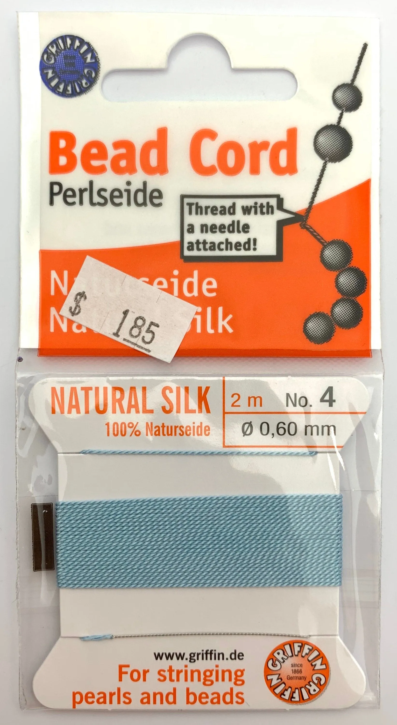 Turquoise Bead Cord - Perlseide