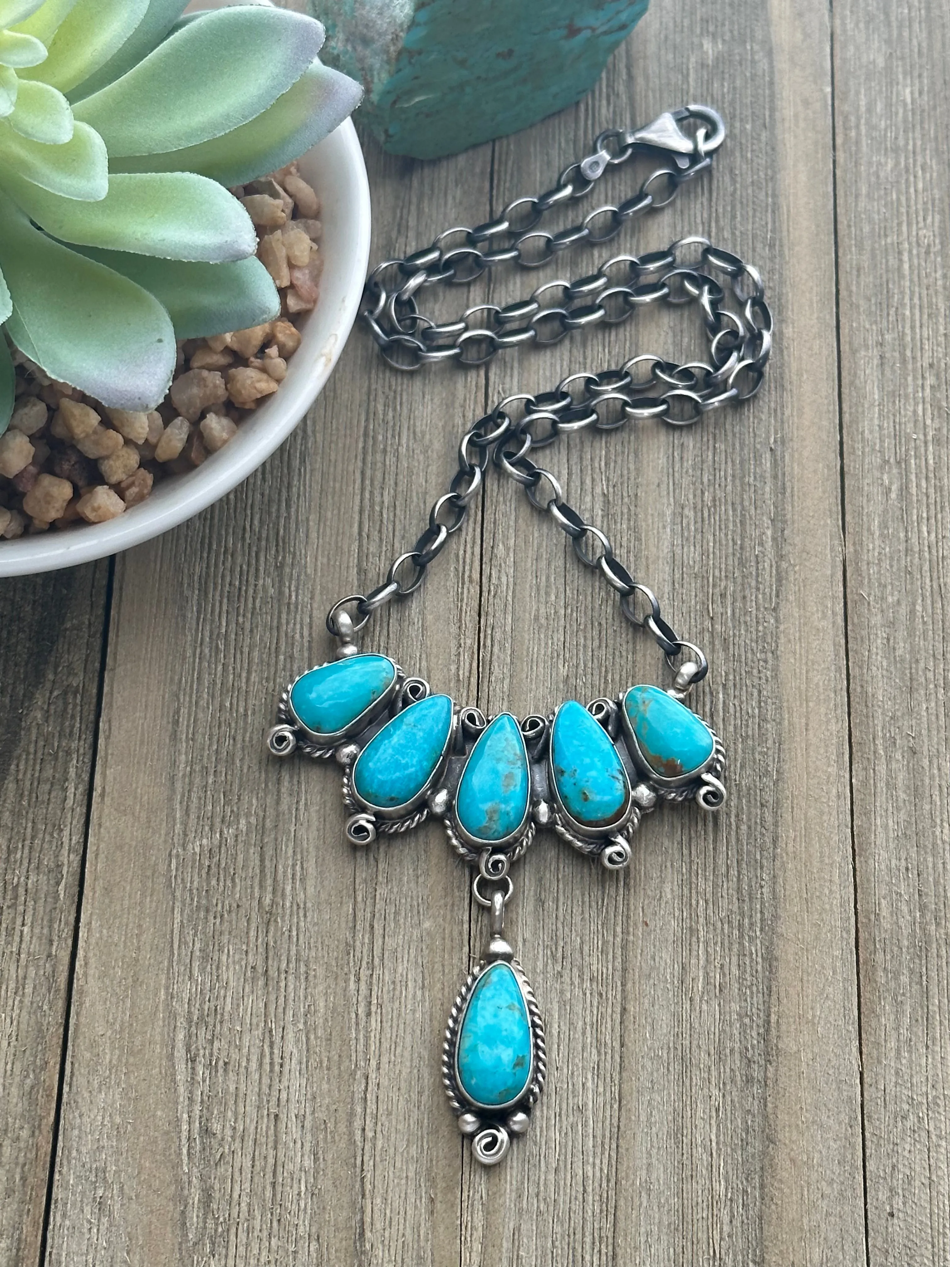 Turquoise Bib Necklace