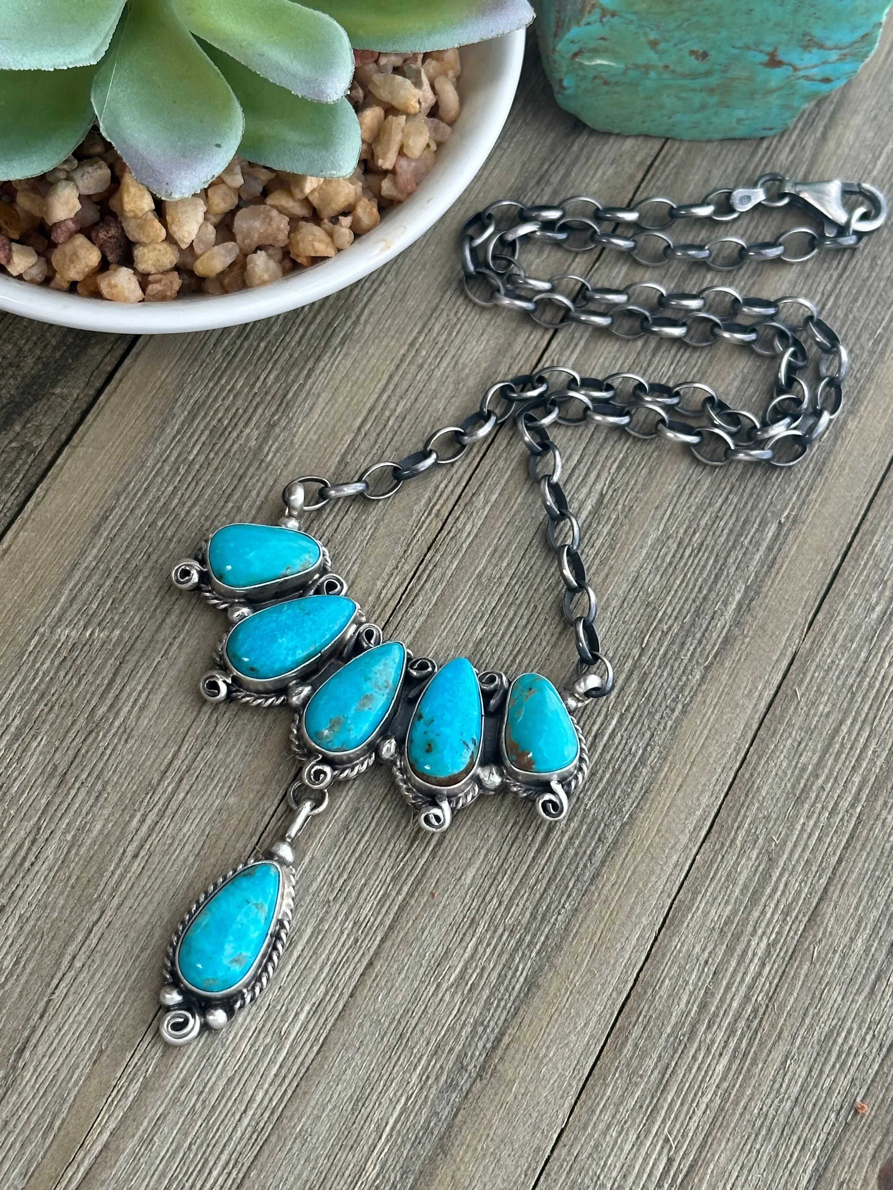 Turquoise Bib Necklace