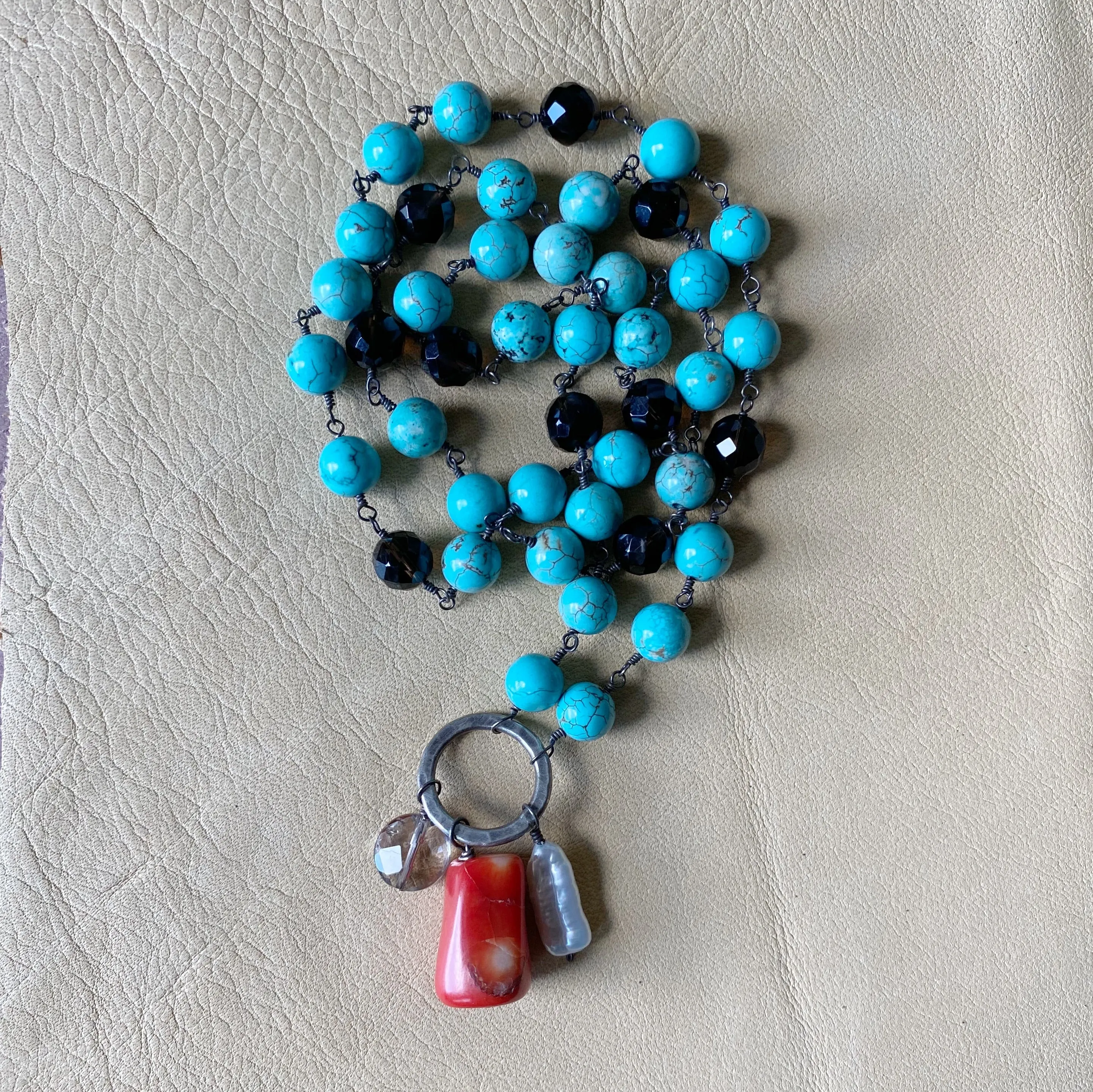 Turquoise Charm Necklace