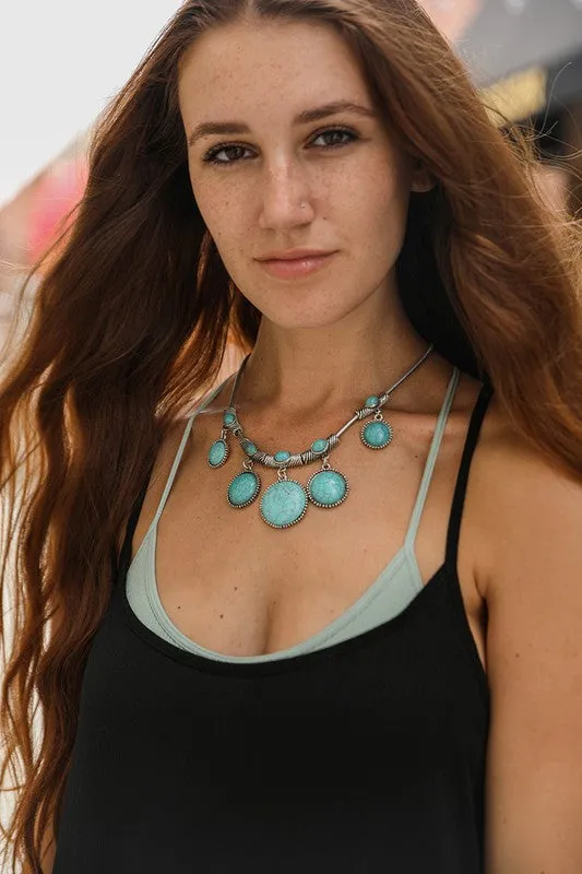 Turquoise Charm Necklace