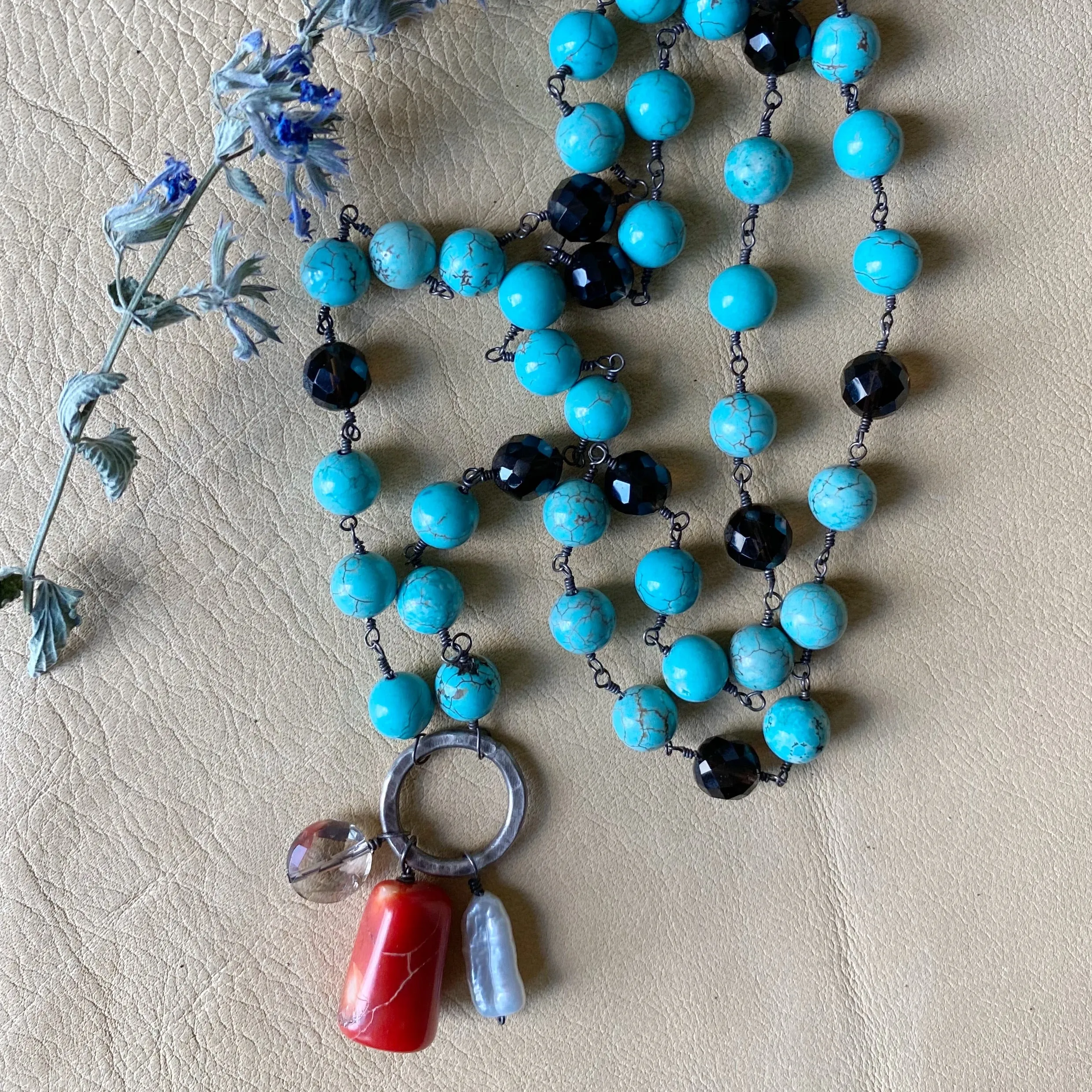 Turquoise Charm Necklace