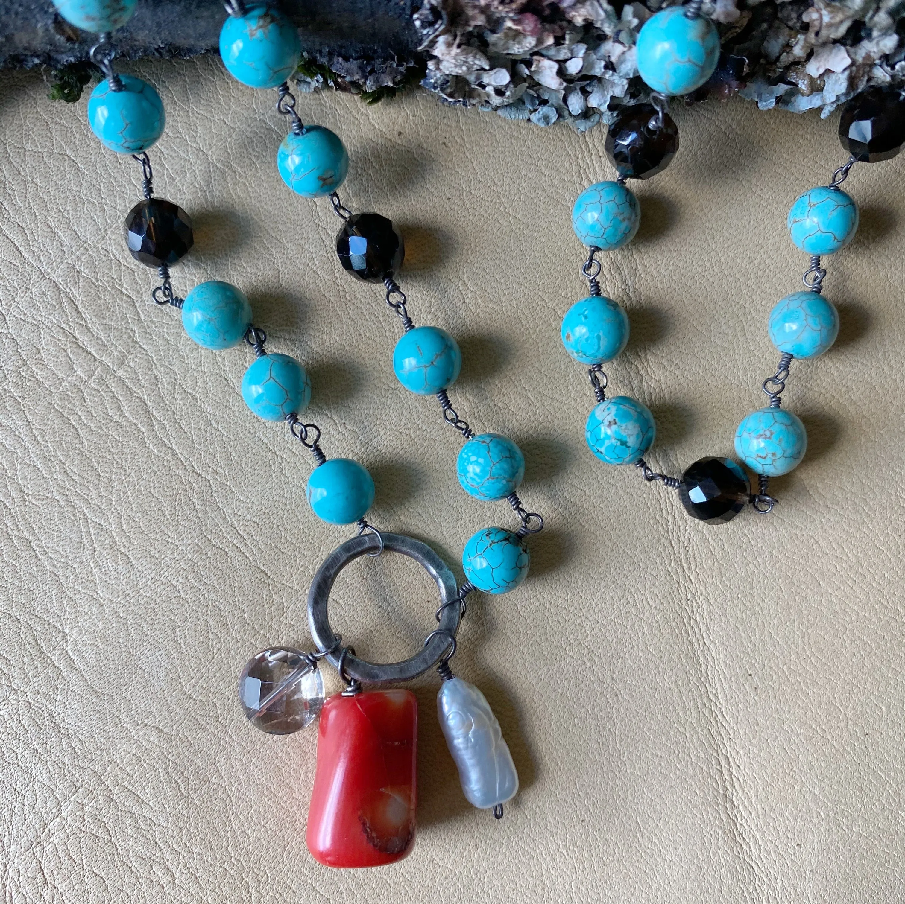 Turquoise Charm Necklace