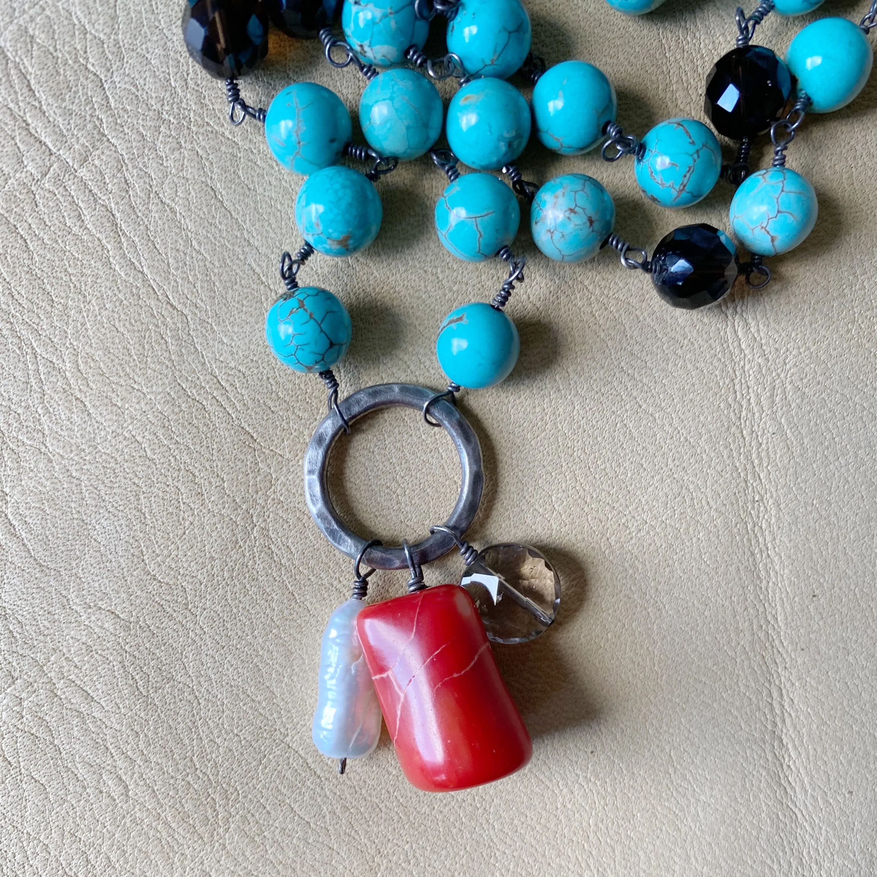 Turquoise Charm Necklace
